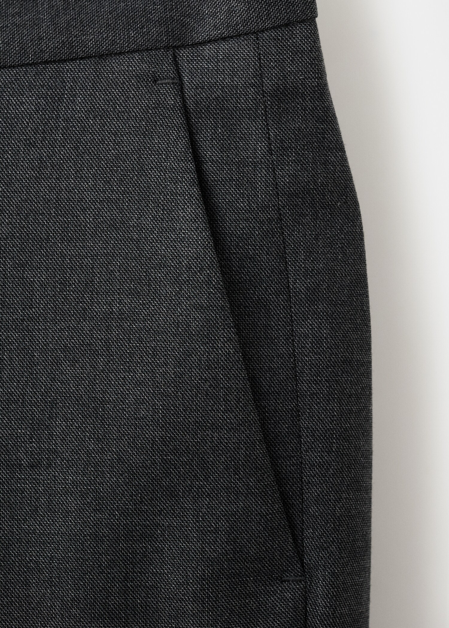 بنطلون بدلة بقصة ضيقة من ميلان - تفاصيل المنتج 0