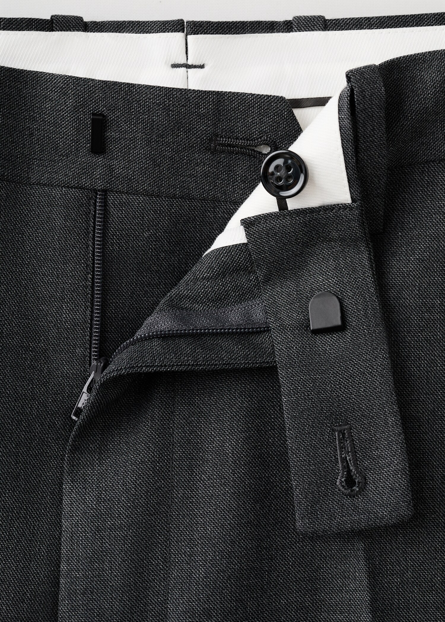 بنطلون بدلة بقصة ضيقة من ميلان - تفاصيل المنتج 8