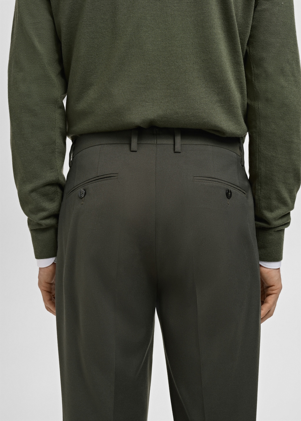 Milan slim-fit suit pants