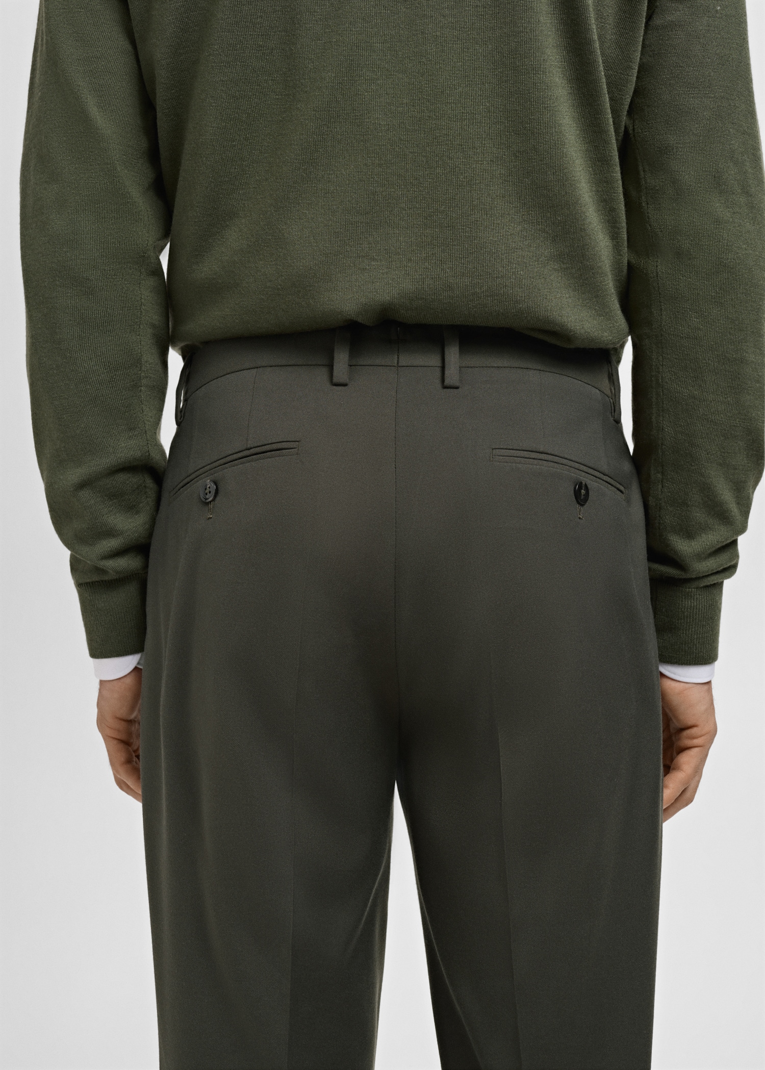 Milan slim-fit suit trousers - Details of the article 6