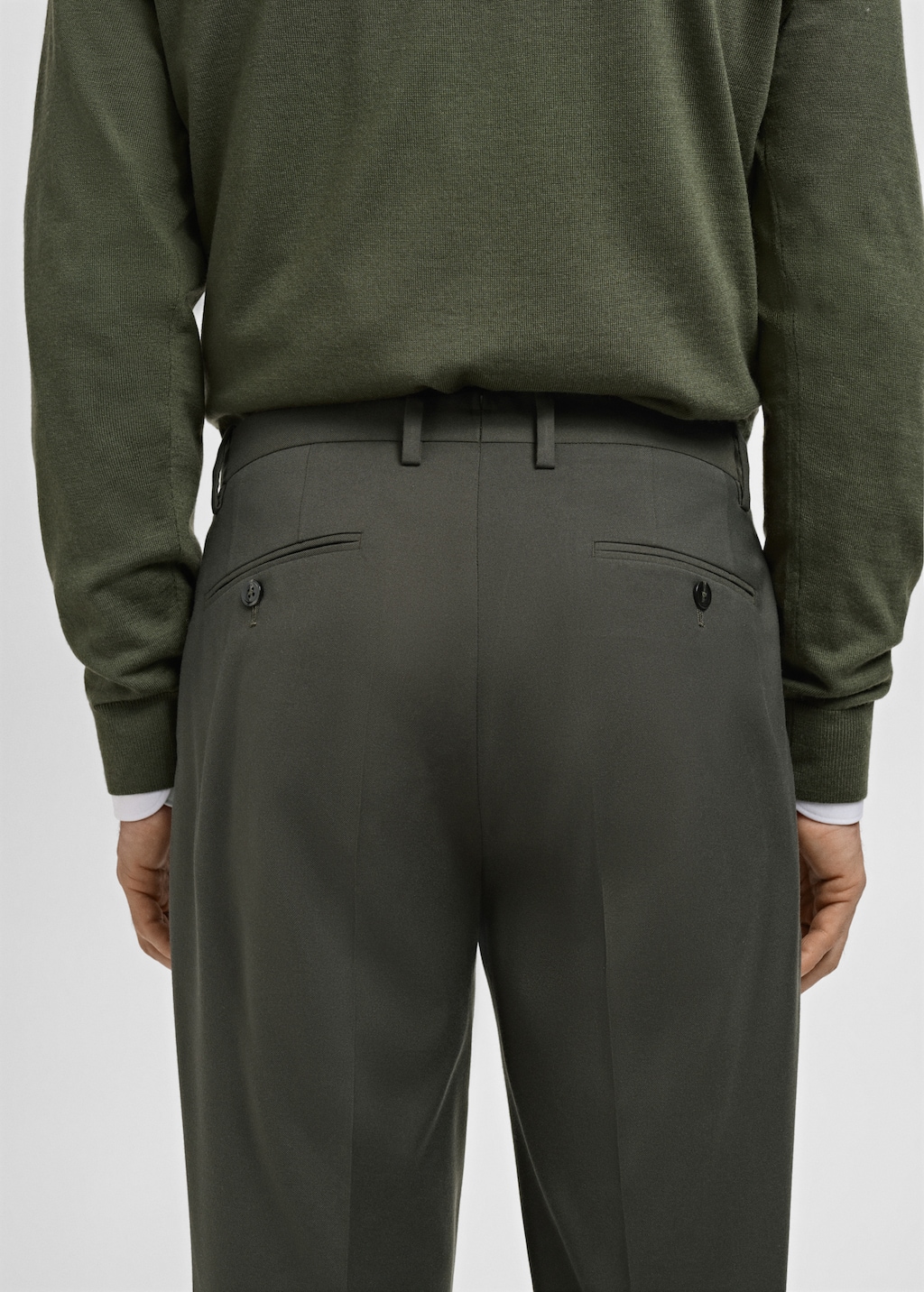 Milan slim-fit suit pants