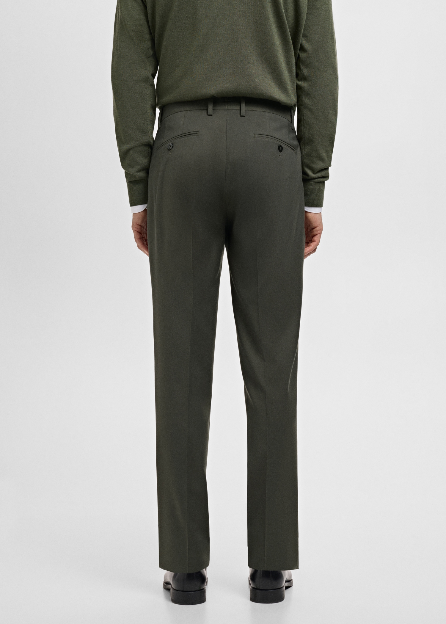 Milan slim-fit suit trousers - Reverse of the article