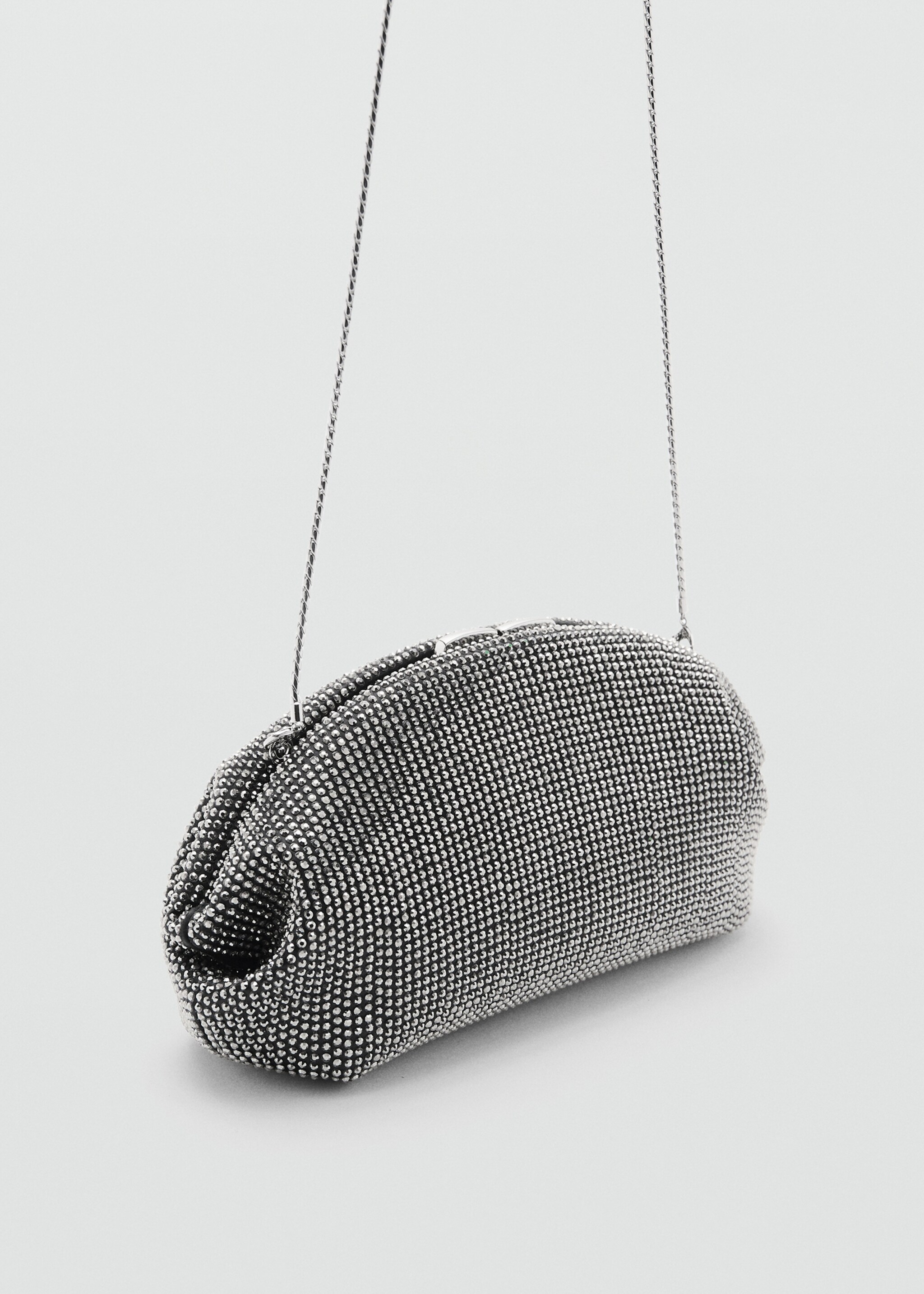 Crystal clutch bag - Medium plane, Black. Ref: 27021208-00.