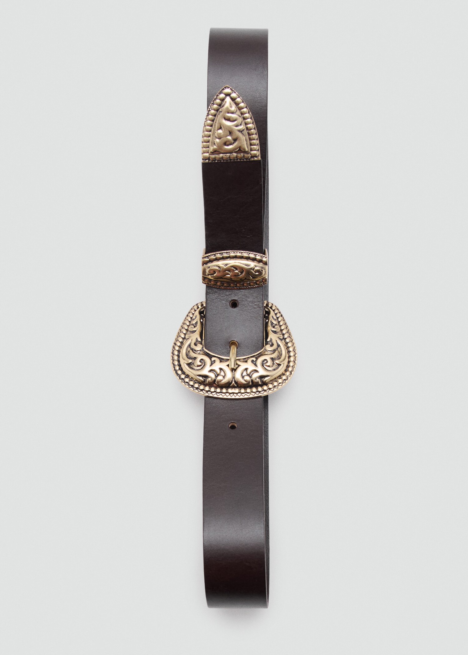 Ceinture cuir boucle gravée - Détail de l'article 2