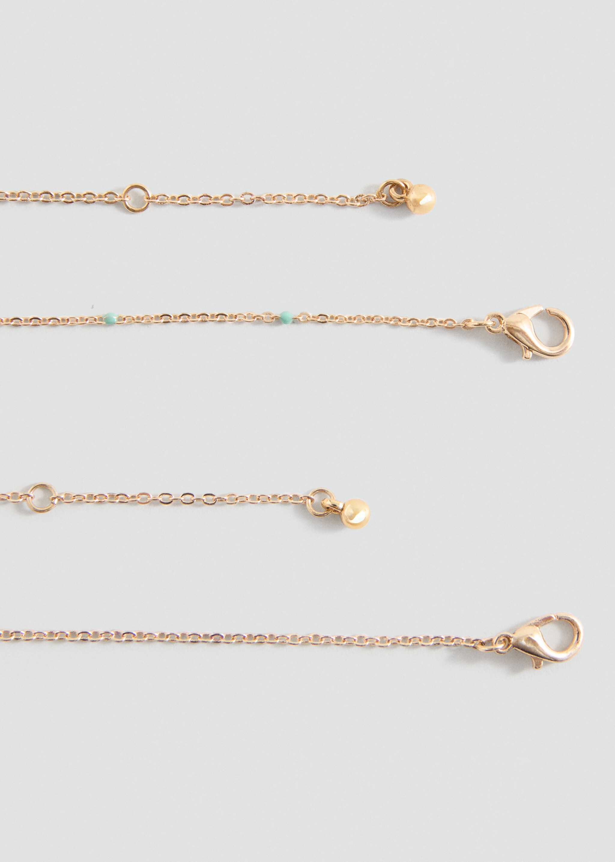 Combined necklace pack - Details of the article 1, Gold. Ref: 27021212-00.
