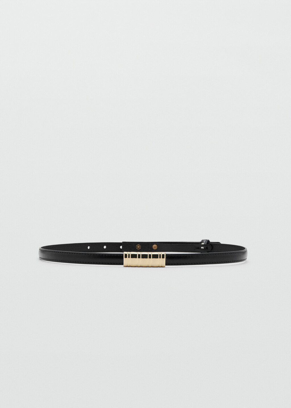 Thin belt with metal detail - image 2