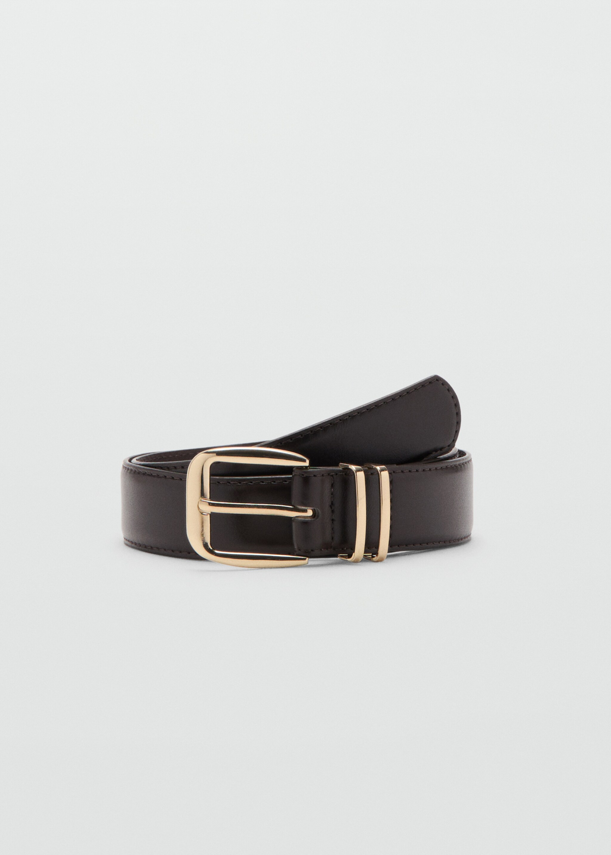 Ceinture boucle carrée - Article sans modèle, Chocolat. Ref: 27021216-00.