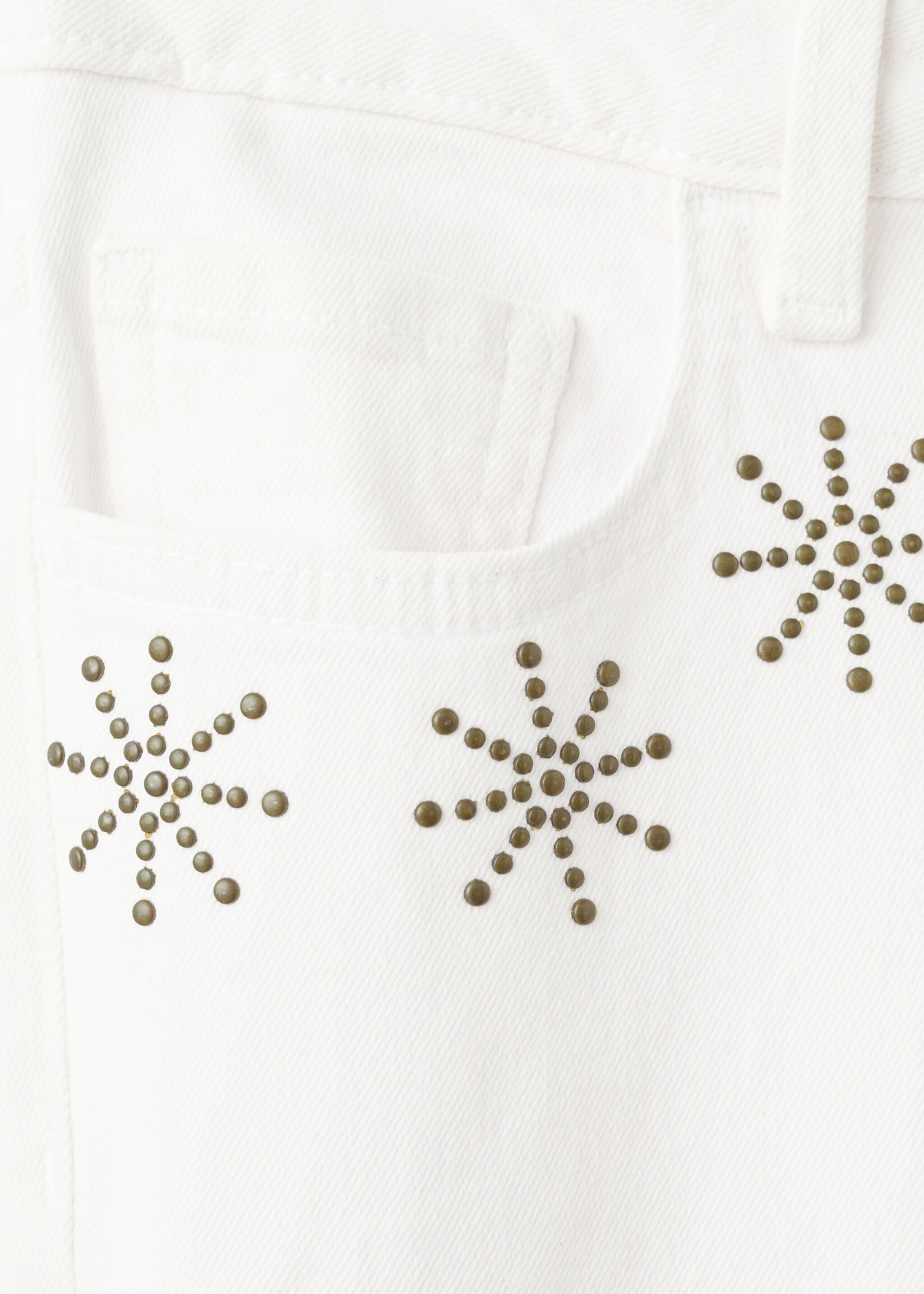 Jean droit rivets - Détail de l'article 0, Blanc cassé. Ref: 27021220-00.