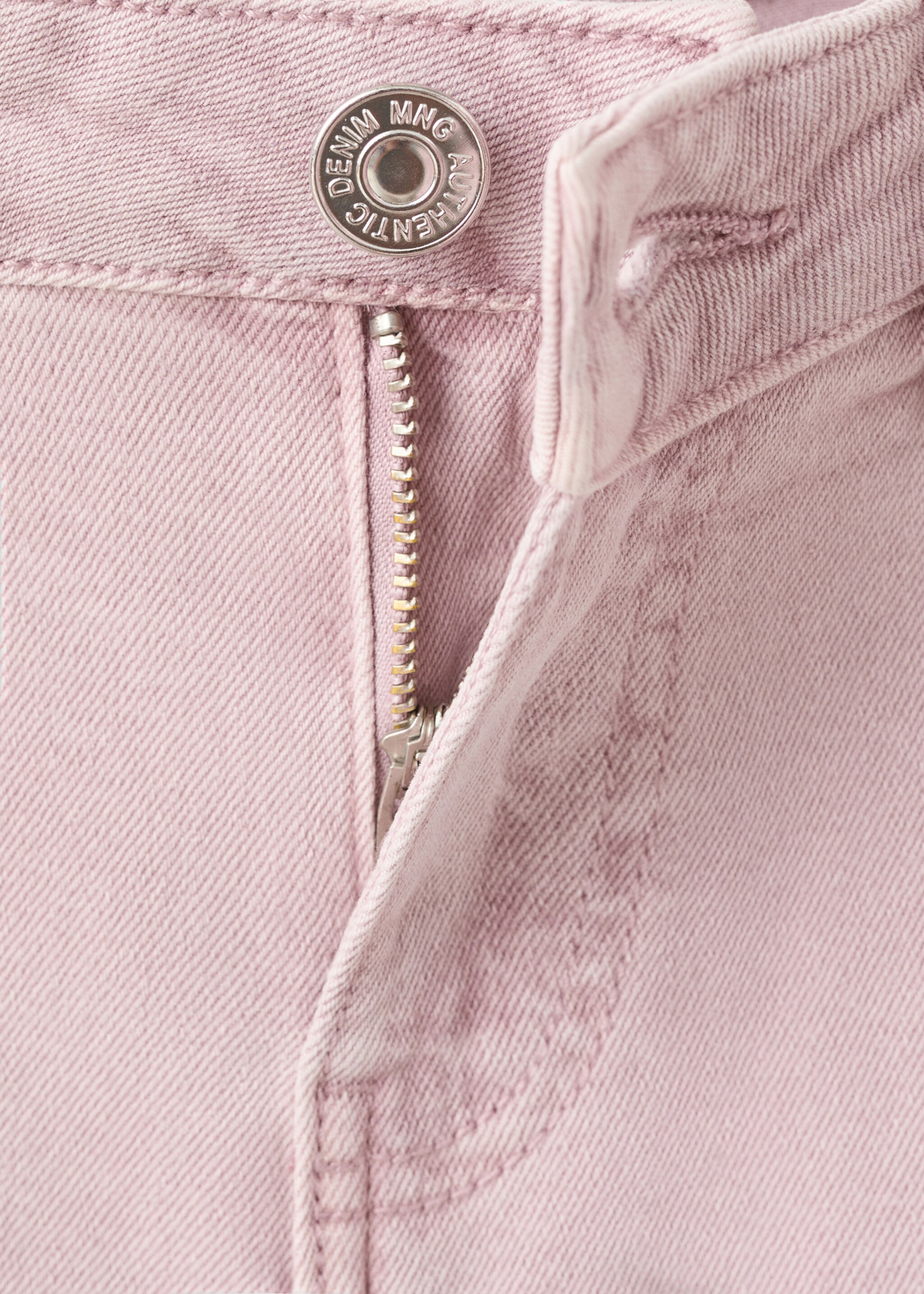 Jean taille basse à clous - Détail de l'article 8, Rose pâle. Ref: 27021221-00.