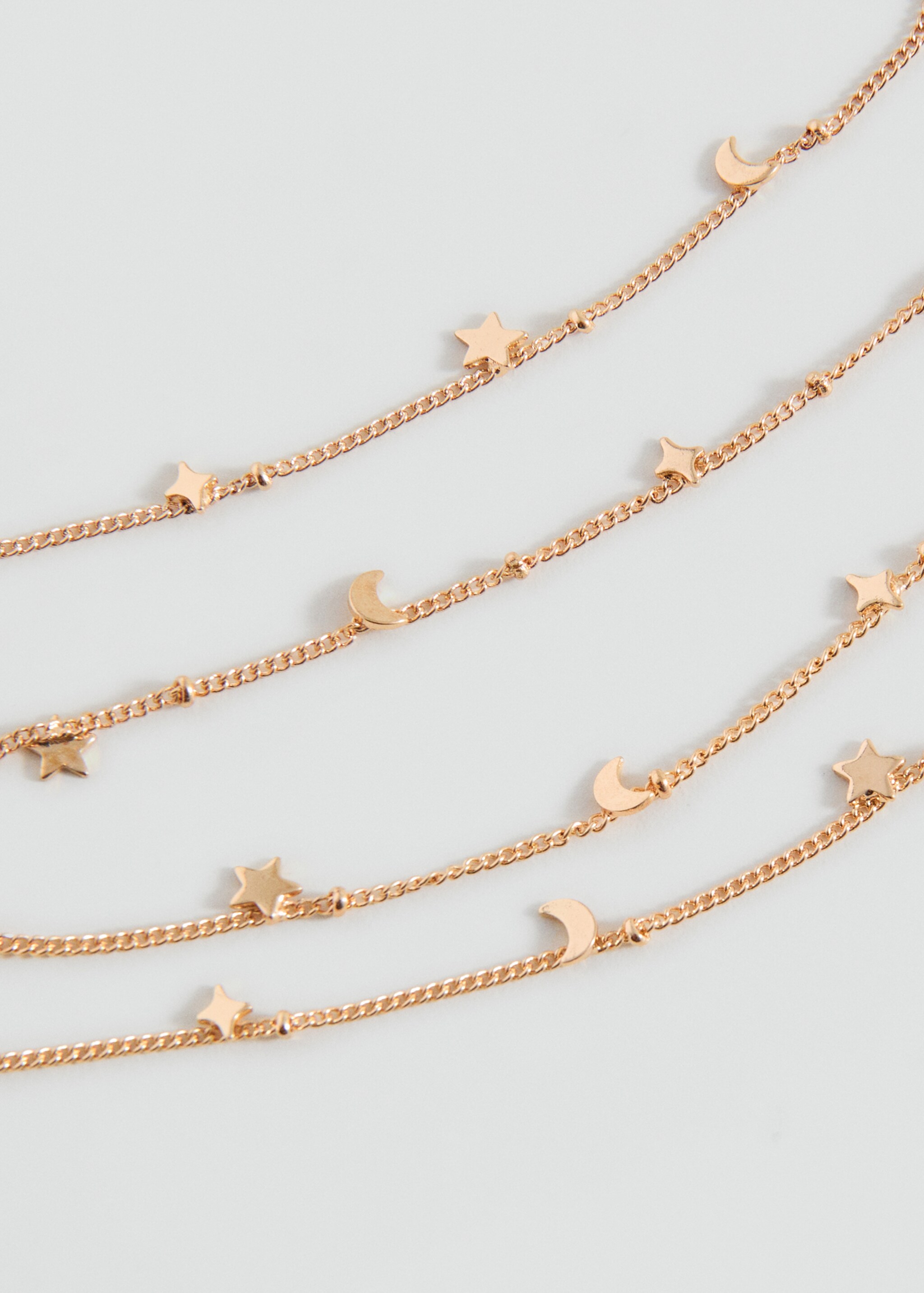 Collar cadenas múltiples - Plano medio, Oro. Ref: 27021223-00.