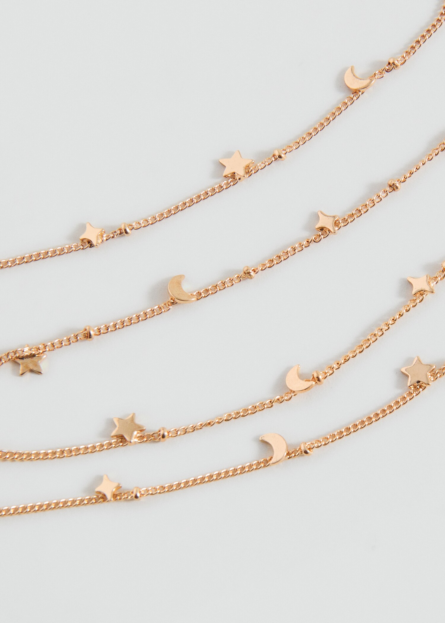 Collar cadenas múltiples - Plano medio