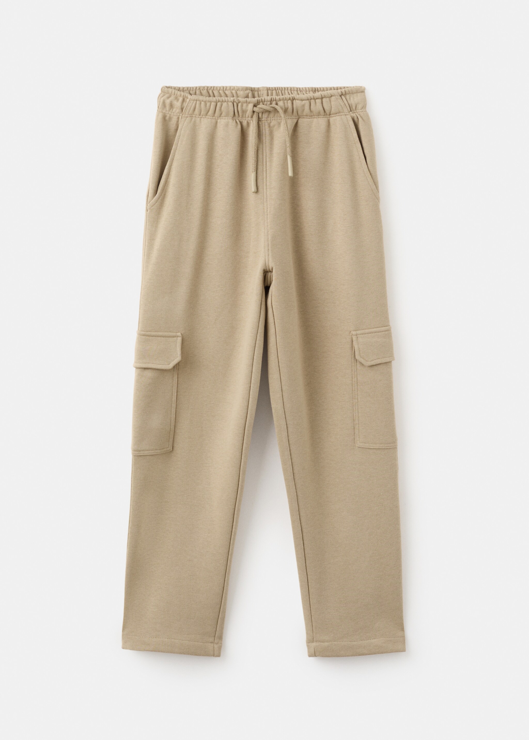 Cargo joggers with drawstring - Article without model, Medium Brown. Ref: 27021232-00.