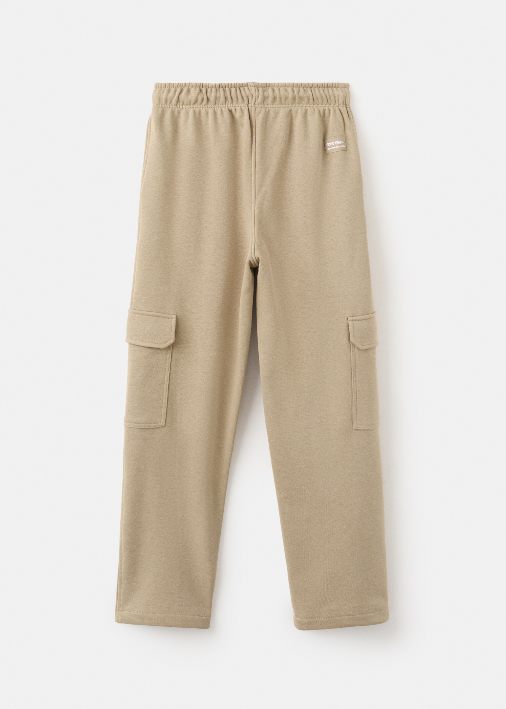 Cargo joggers with drawstring - Reverse of the article, Medium Brown. Ref: 27021232-00.