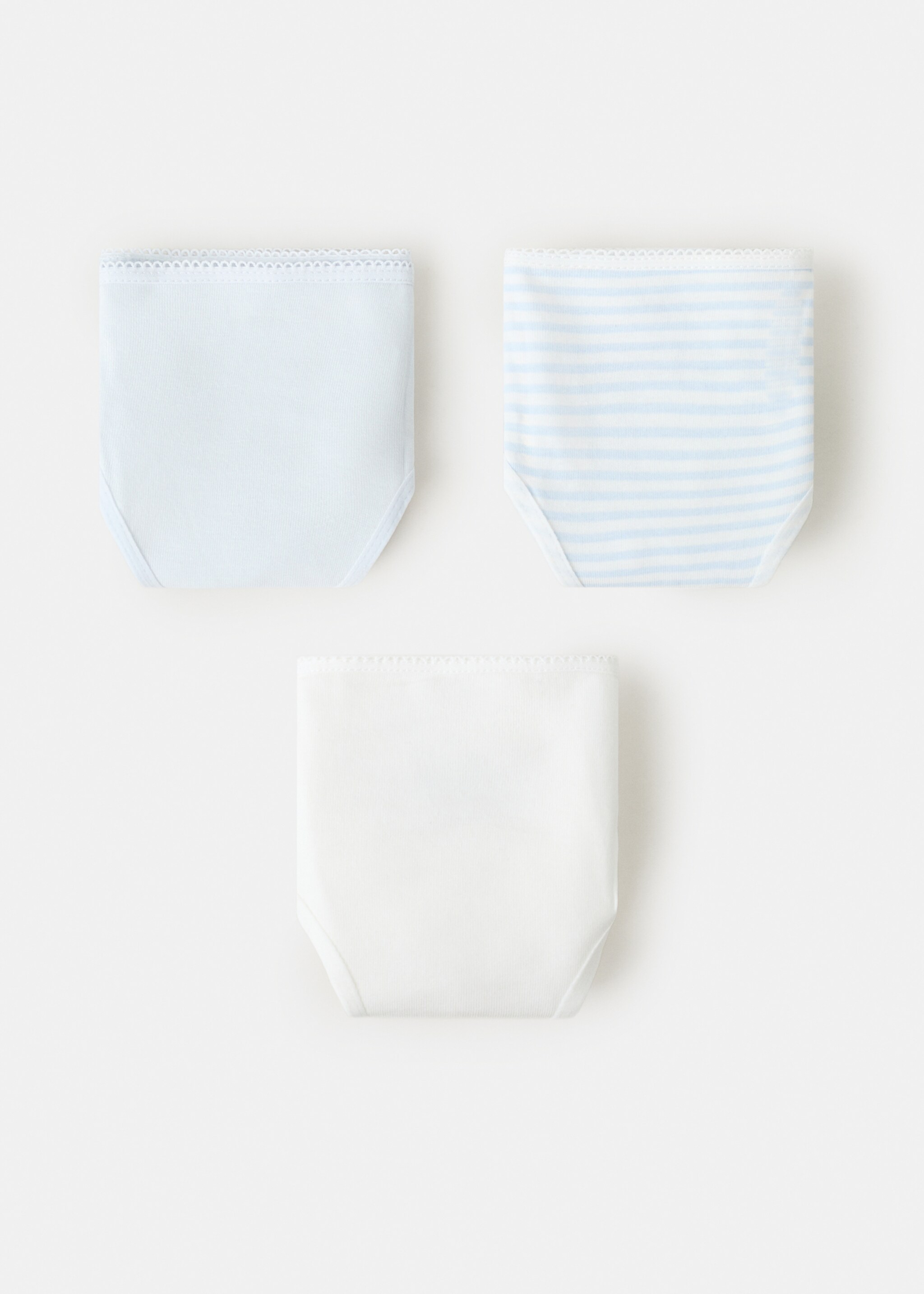 3 pack cotton panties - Article without model, Sky Blue. Ref: 27021234-00.