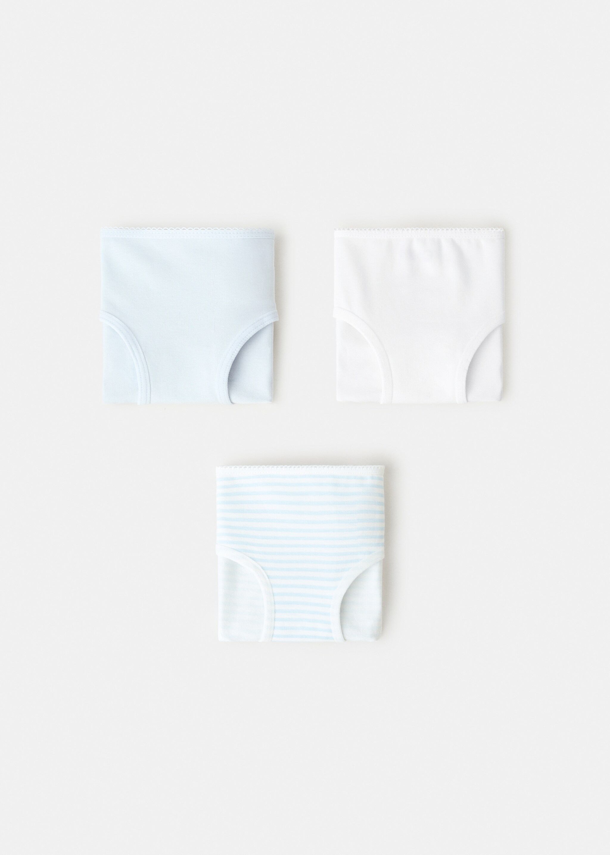 3-pak katoenen slips - Artikel zonder model, Hemelsblauw. Ref: 27021235-00.