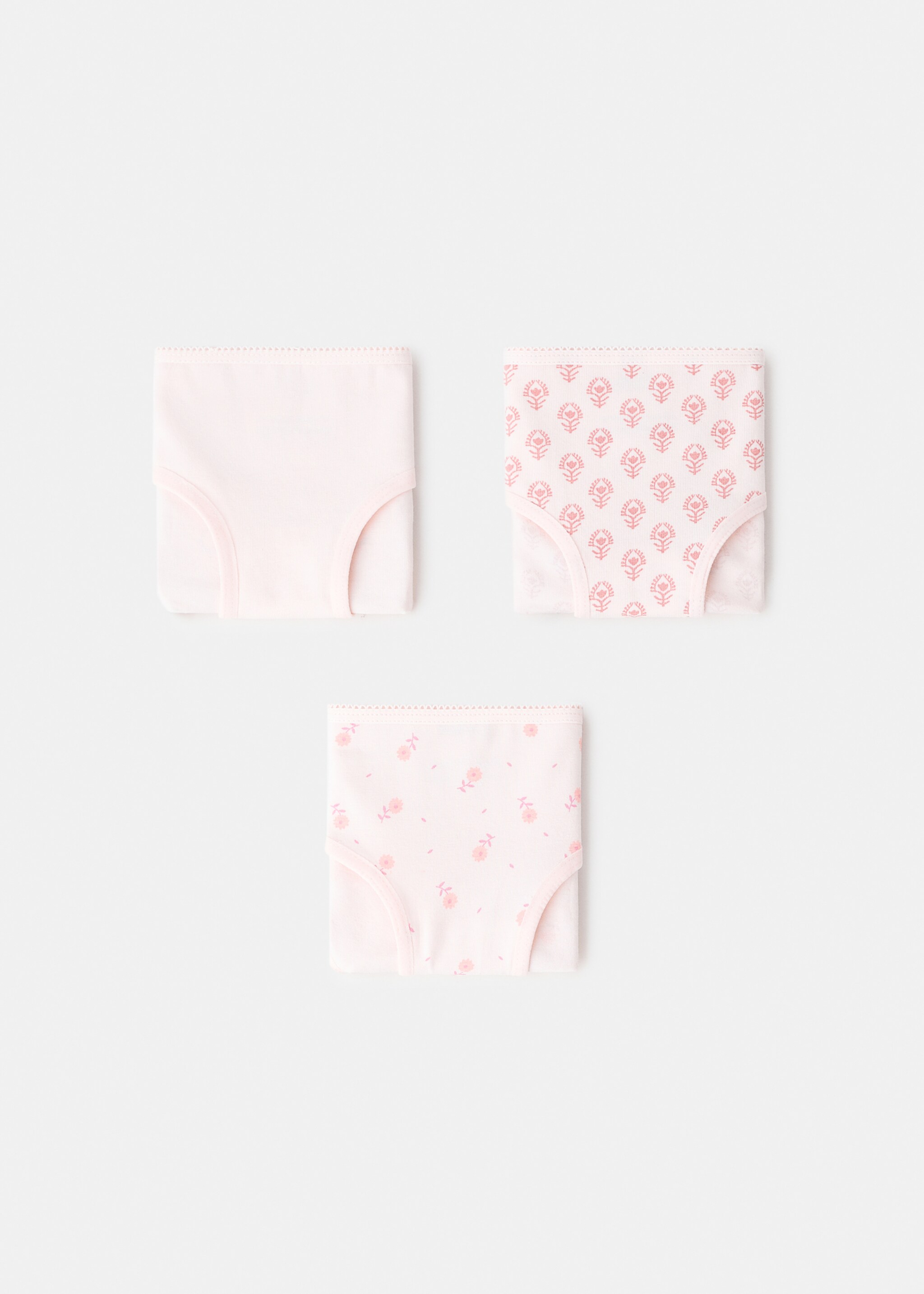 3 pack cotton panties - Article without model, Pastel Pink. Ref: 27021237-00.