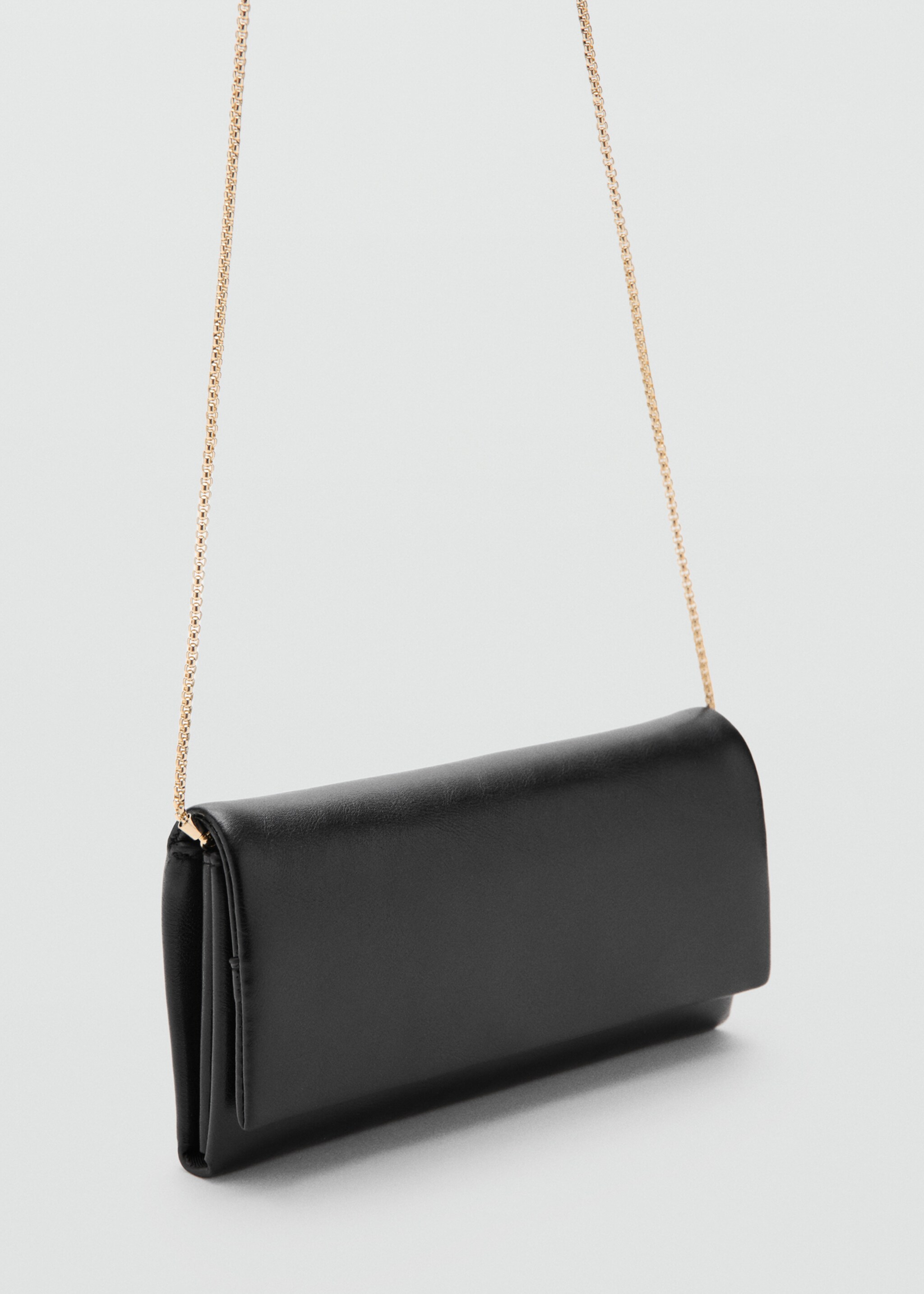 Crossbody bag with flap - Medium plane, Black. Ref: 27021238-00.
