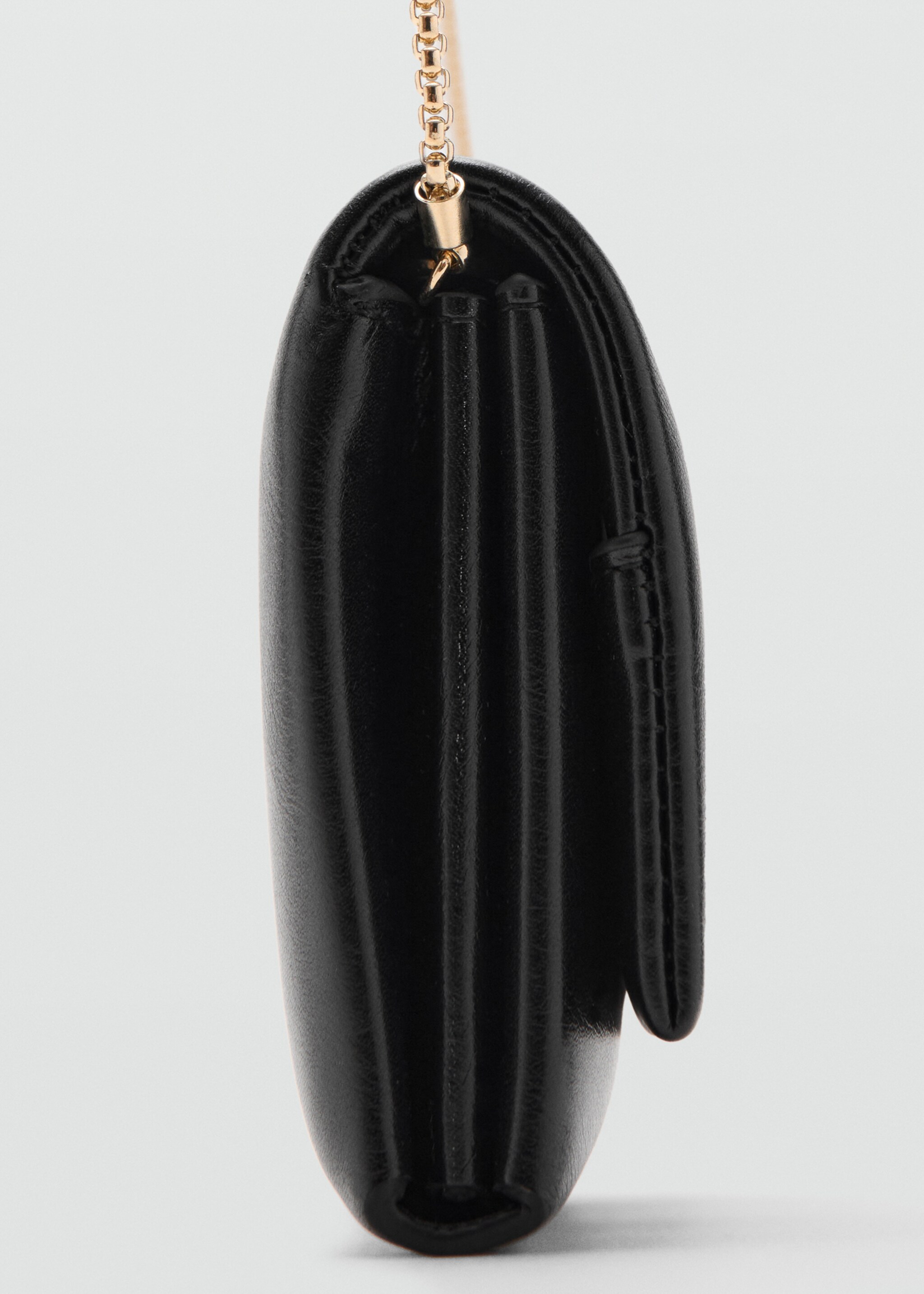 Crossbody bag with flap - Details of the article 2, Black. Ref: 27021238-00.