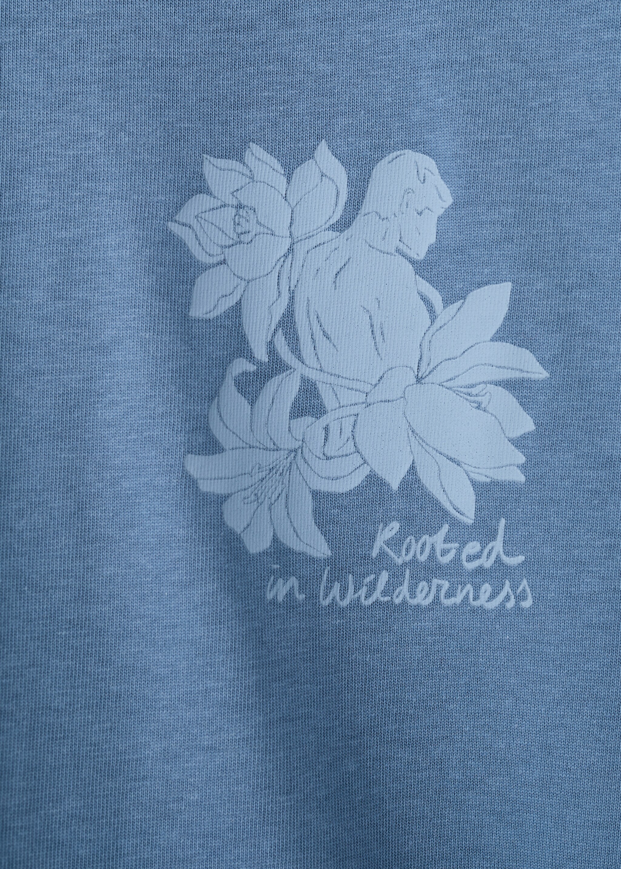 100% cotton t-shirt text - Details of the article 0, Sky Blue. Ref: 27021241-00.