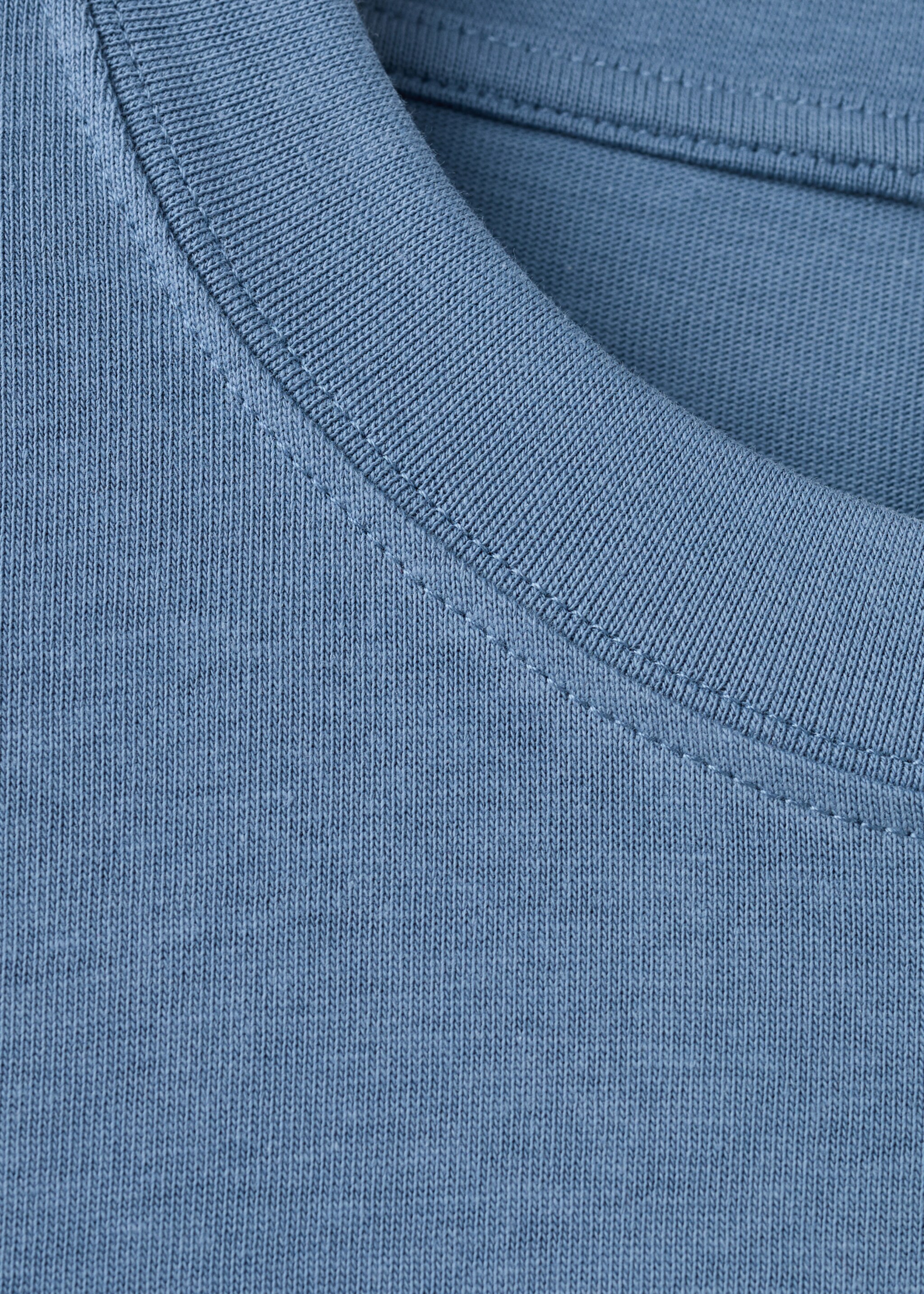 100% cotton t-shirt text - Details of the article 8, Sky Blue. Ref: 27021241-00.