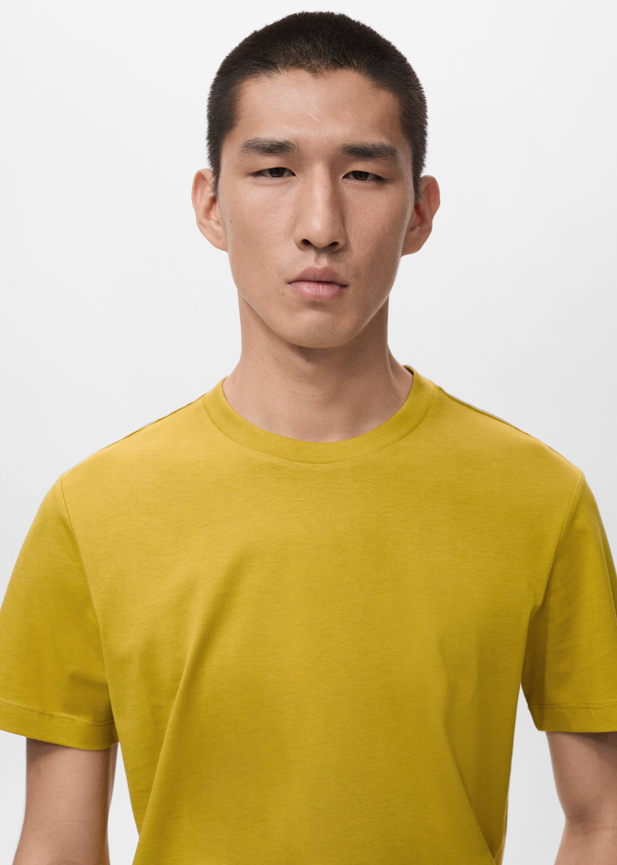 T-shirt cherloh-h - Details of the article 1, Mustard. Ref: 27021243-00.