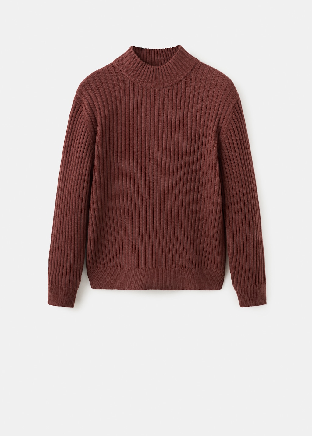 Wool-blend rib-knit sweater