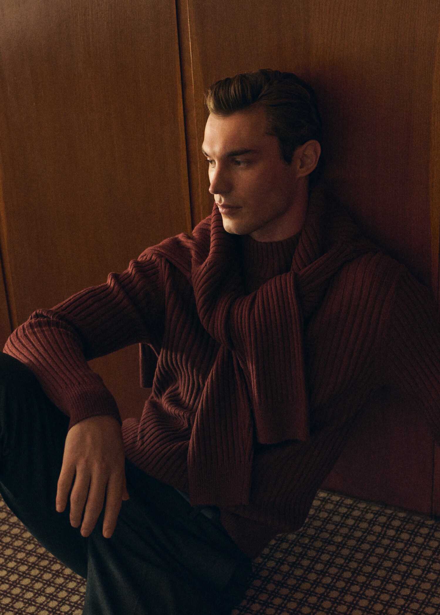 Jersey punto canalé mezcla lana - Detalle del artículo 3