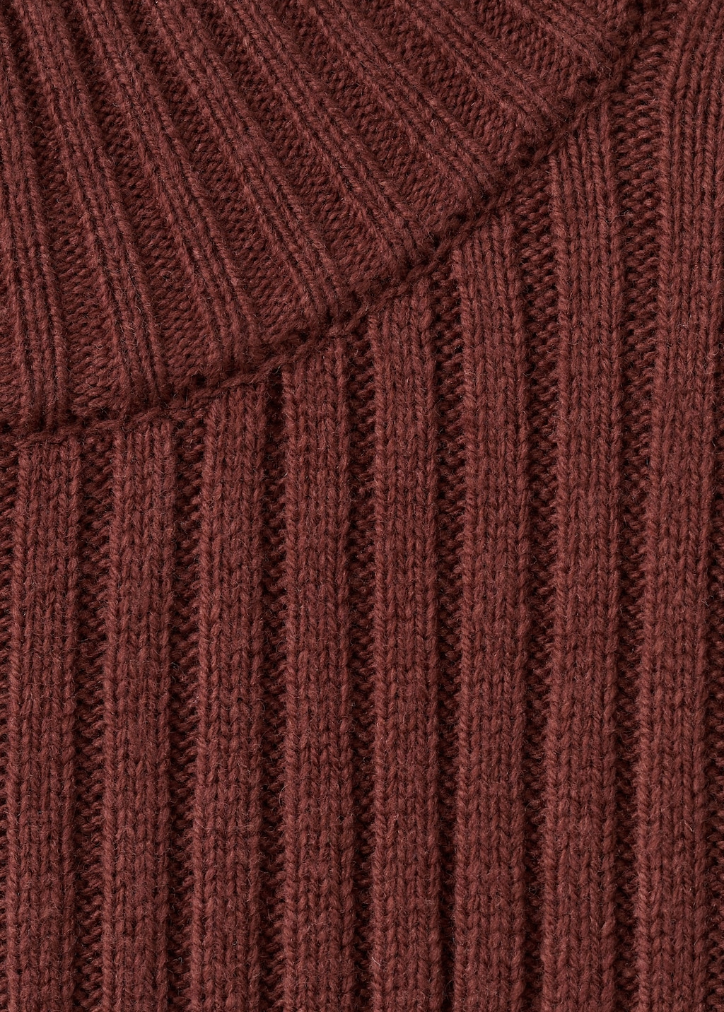 Wool-blend rib-knit sweater