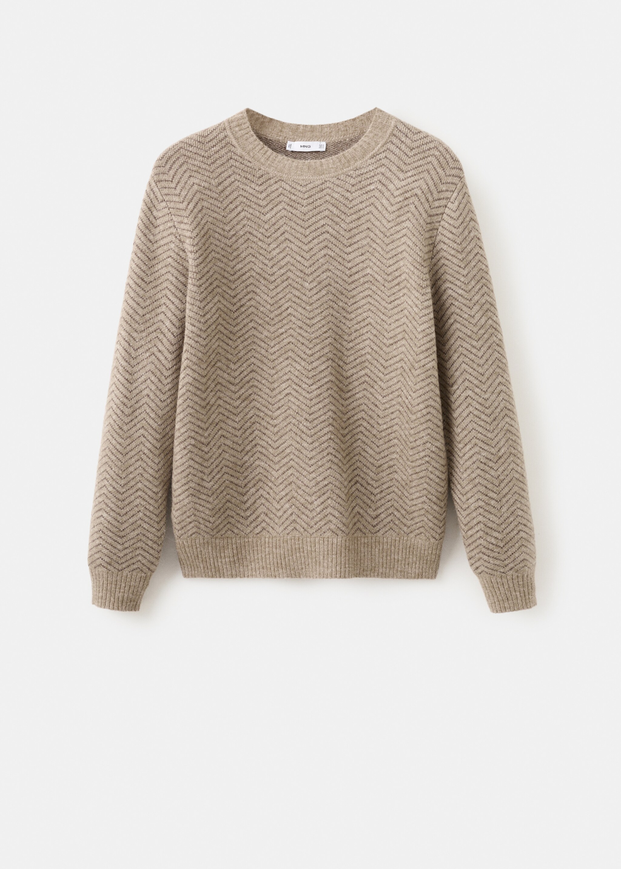 Πλεκτό πουλόβερ με ρίγες - Προϊόν χωρίς μοντέλο, Μπεζ . Ref: 27021258-00.