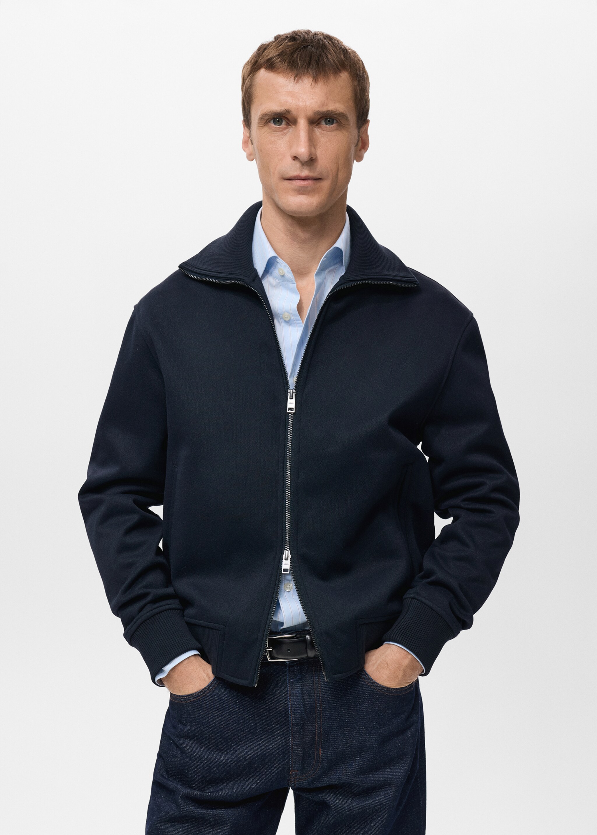 Sweatshirt pic - Medium plane, Navy. Ref: 27021261-00.