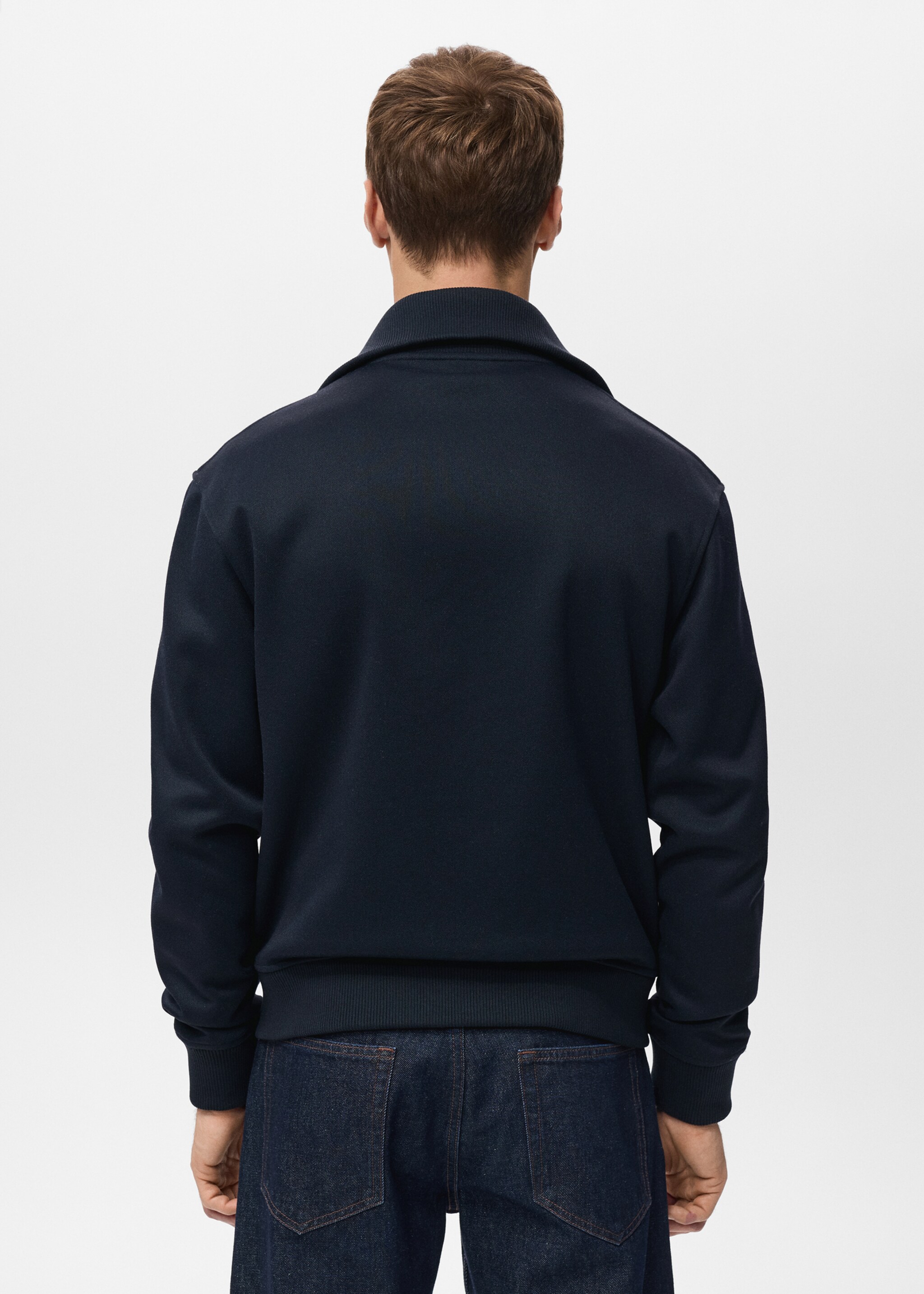 Sweatshirt pic - Reverse of the article, Navy. Ref: 27021261-00.