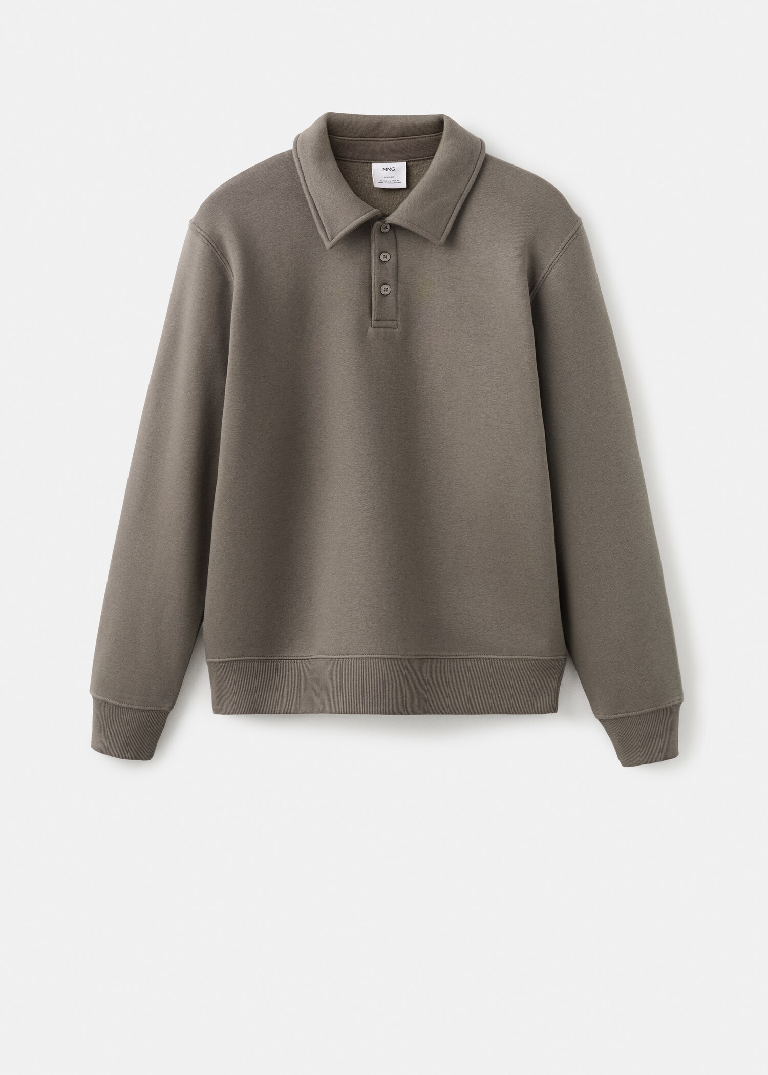 Regular-fit polo sweatshirt - Article without model