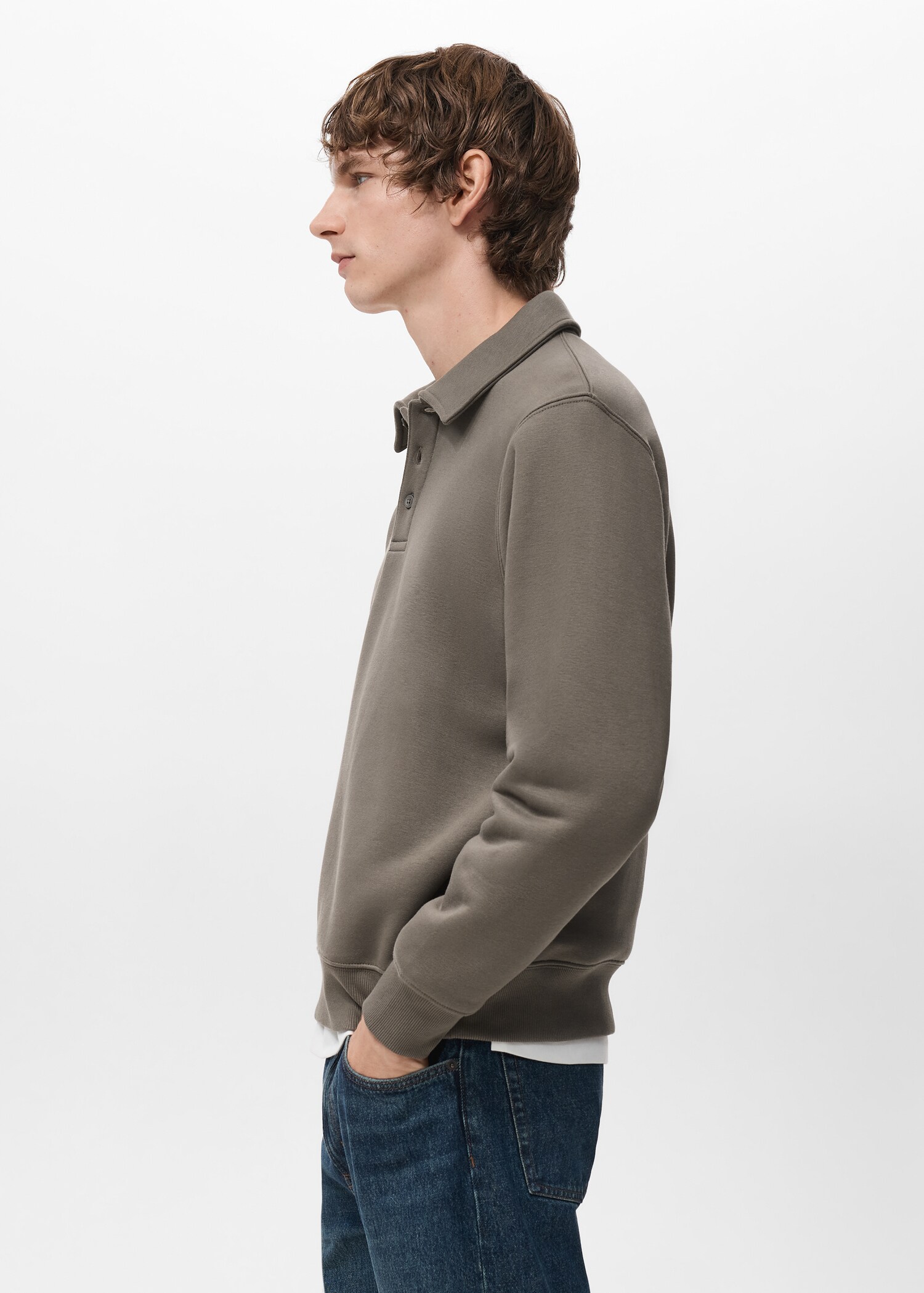 Regular-fit polo sweatshirt - Details of the article 2