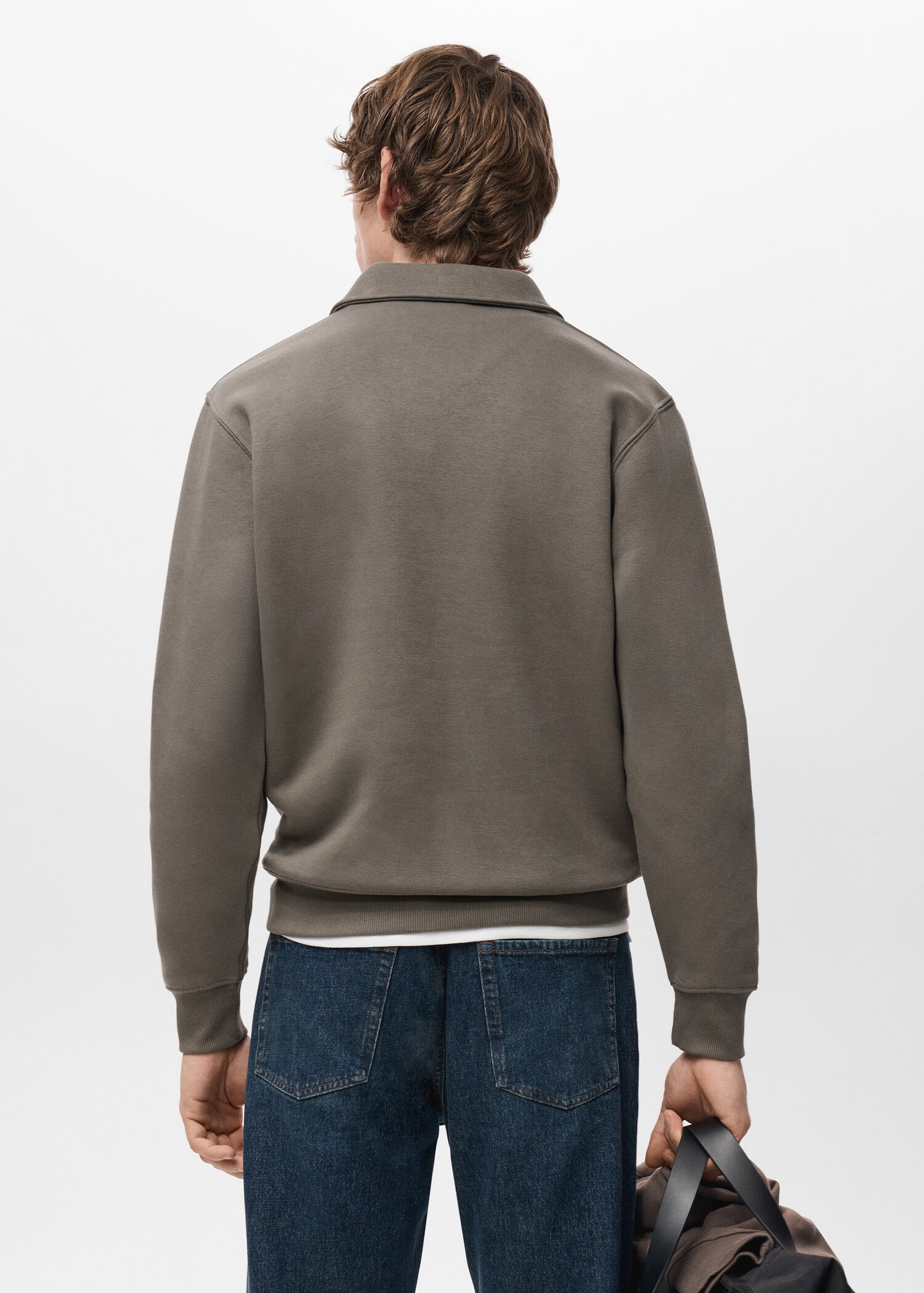 Regular-fit polo sweatshirt - Reverse of the article