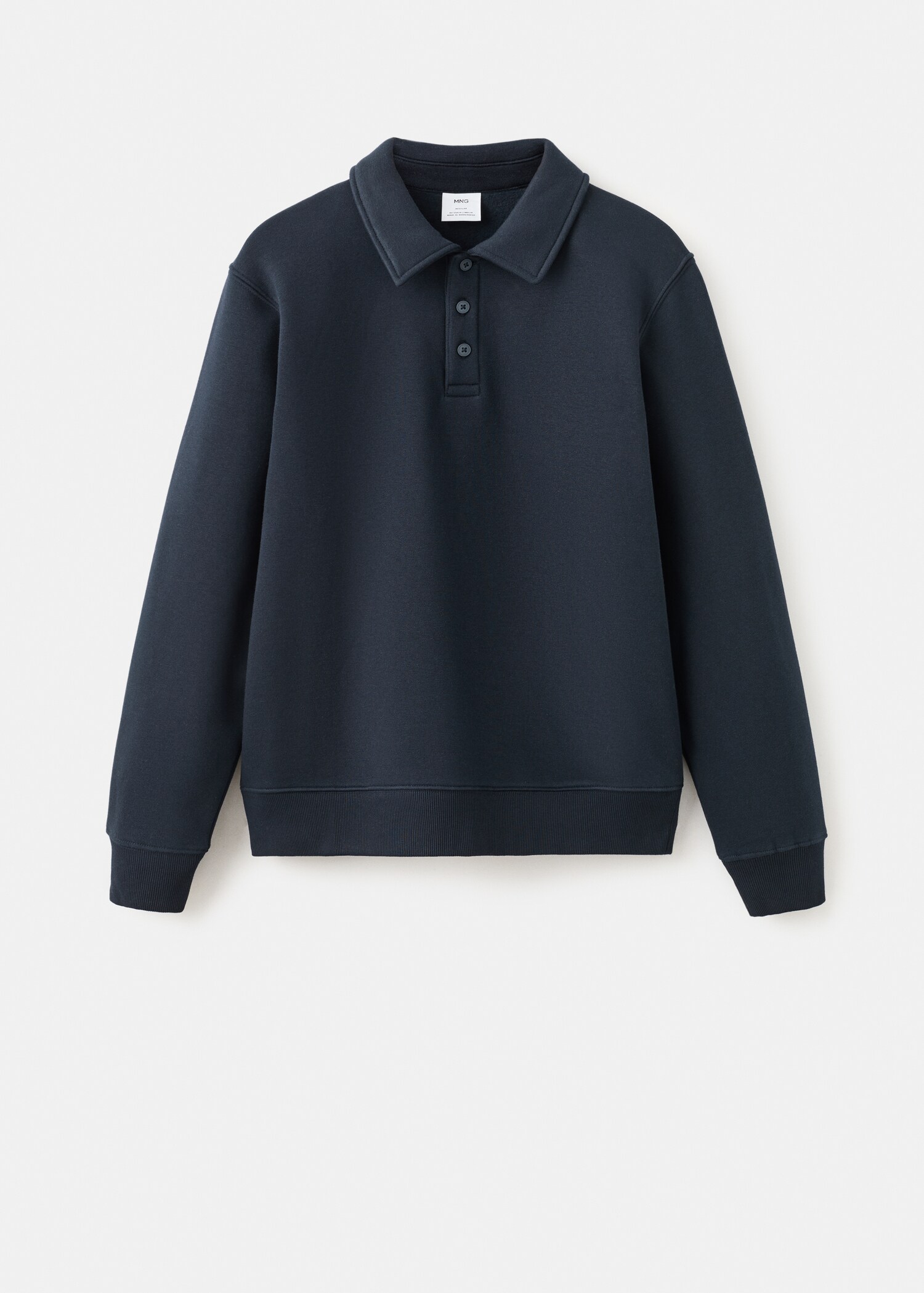Regular-fit polo sweatshirt - Article without model