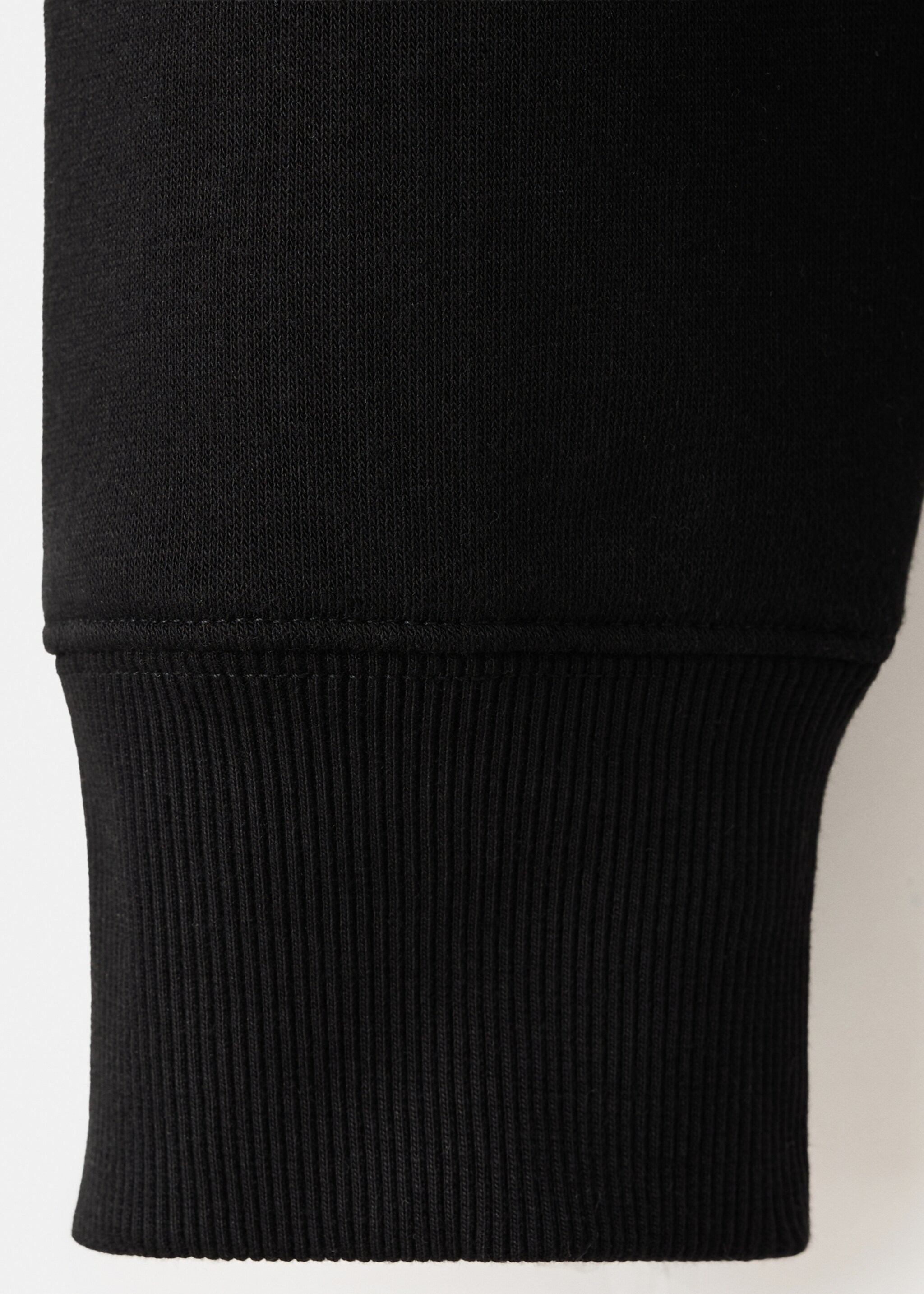 Zipped hoodie - Details of the article 0, Black. Ref: 27021264-00.