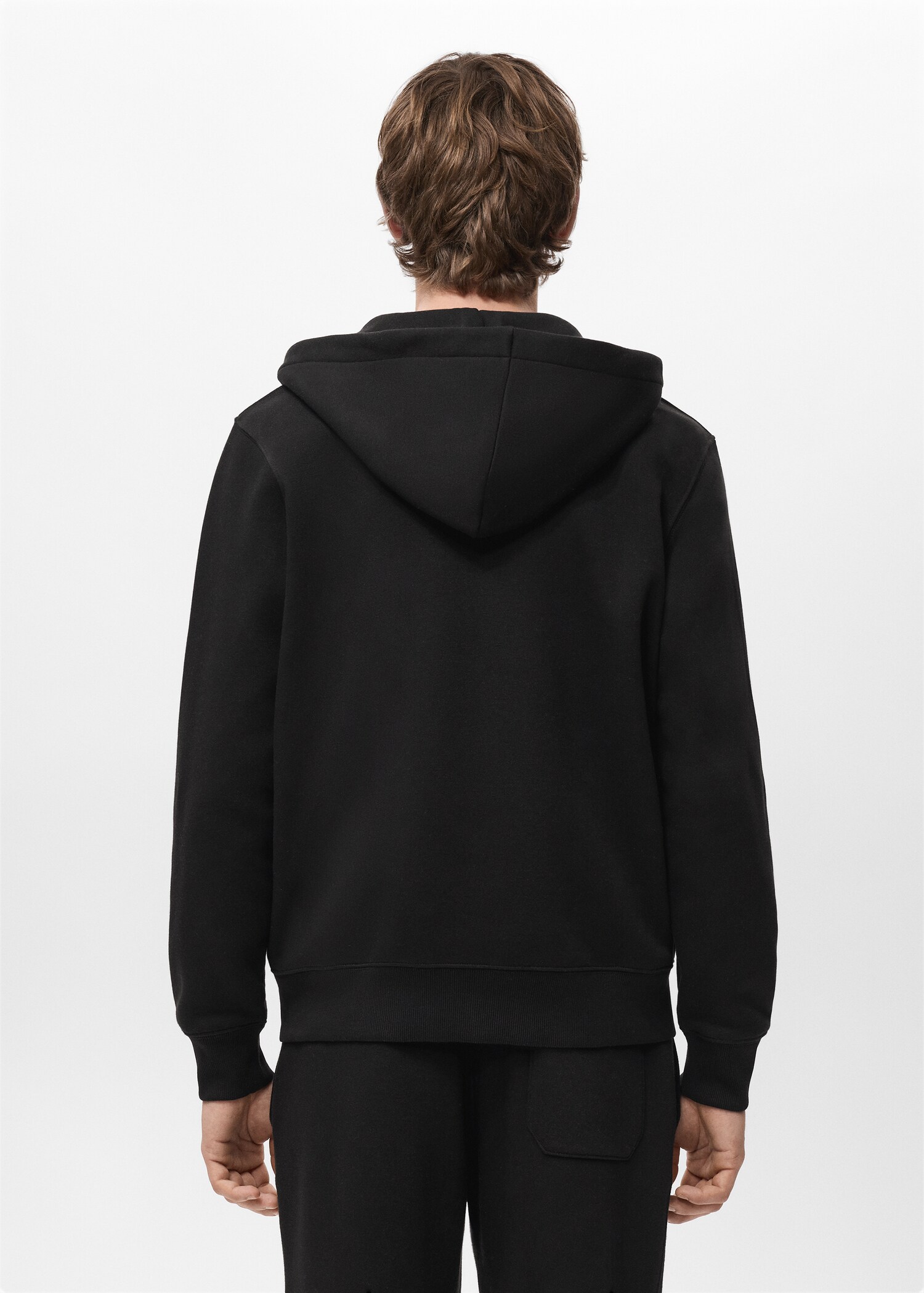 Zipped hoodie - Reverse of the article