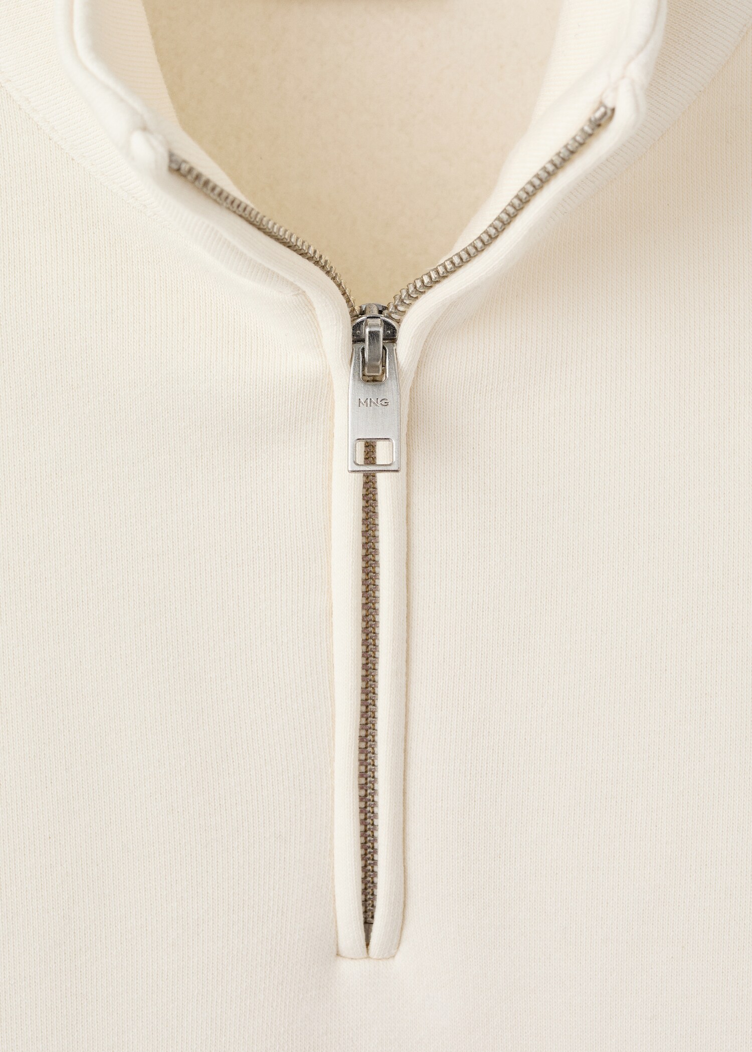 Regular-fit cotton sweatshirt with zip - Details of the article 8