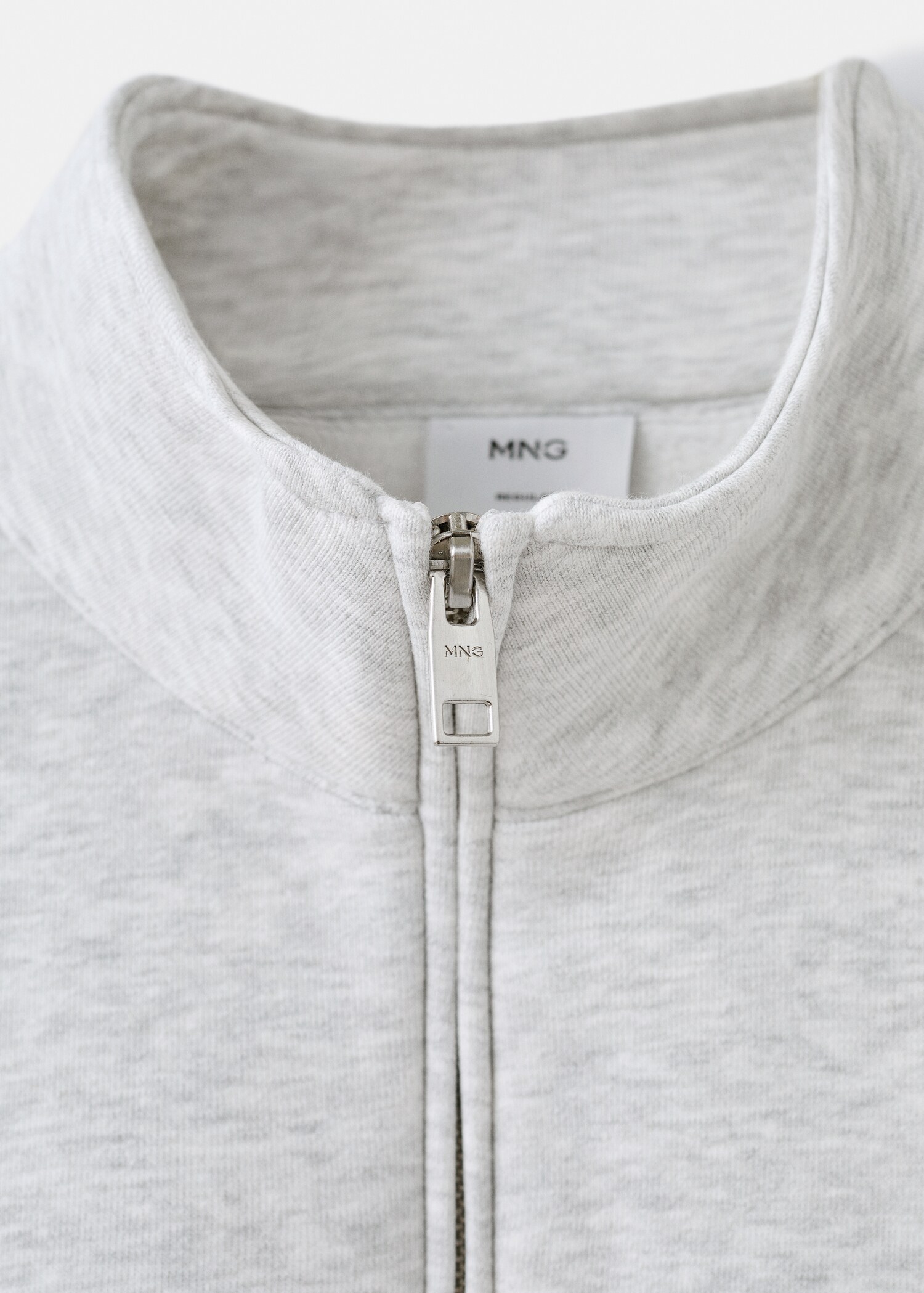 Regular-fit cotton sweatshirt with zip - Details of the article 8
