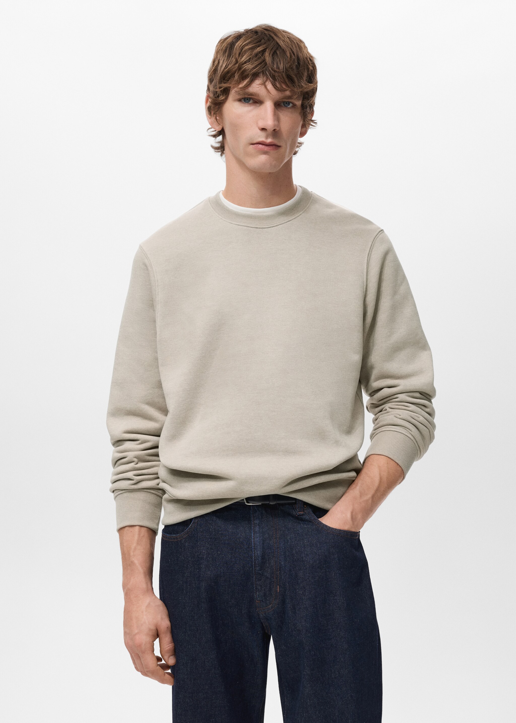 Sweatshirt nola - Medium plane, Sand. Ref: 27021266-00.