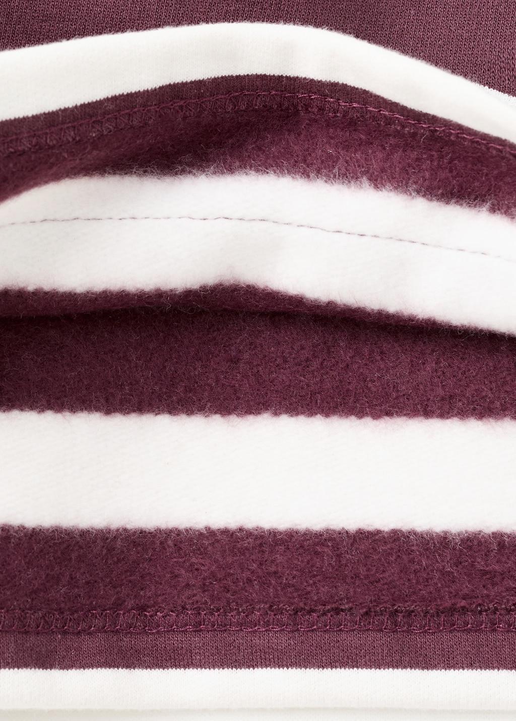 Striped hooded sweatshirt