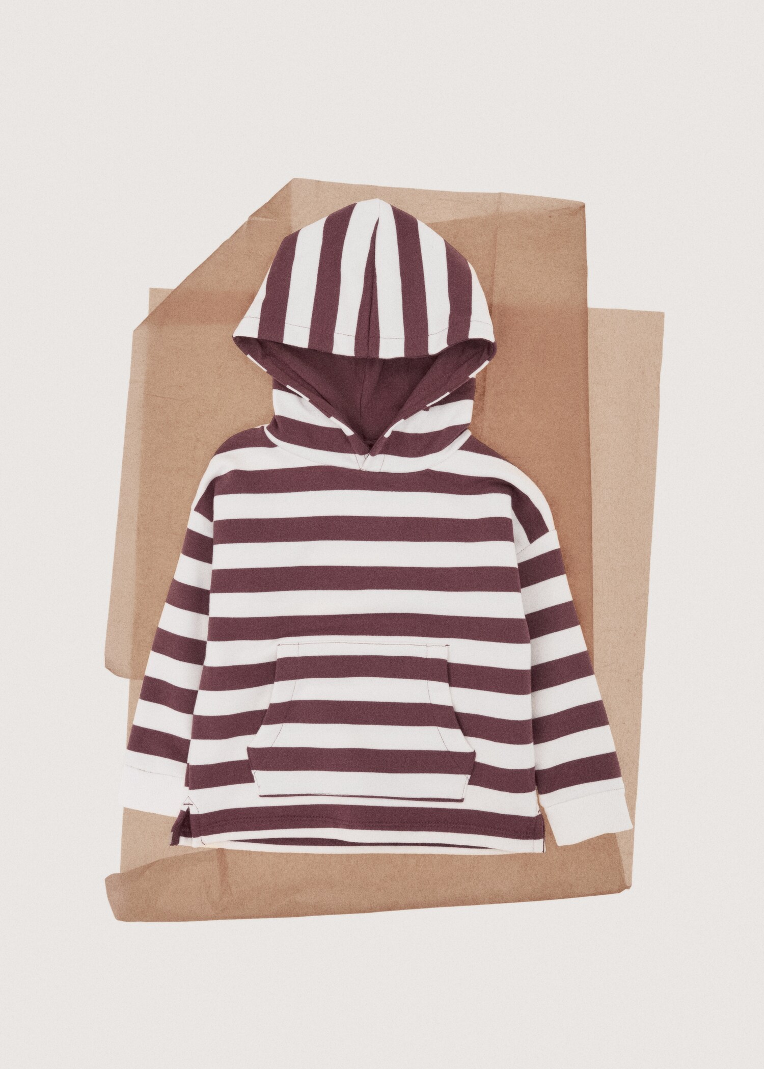 Gestreiftes Sweatshirt mit Kapuze - Detail des Artikels 7