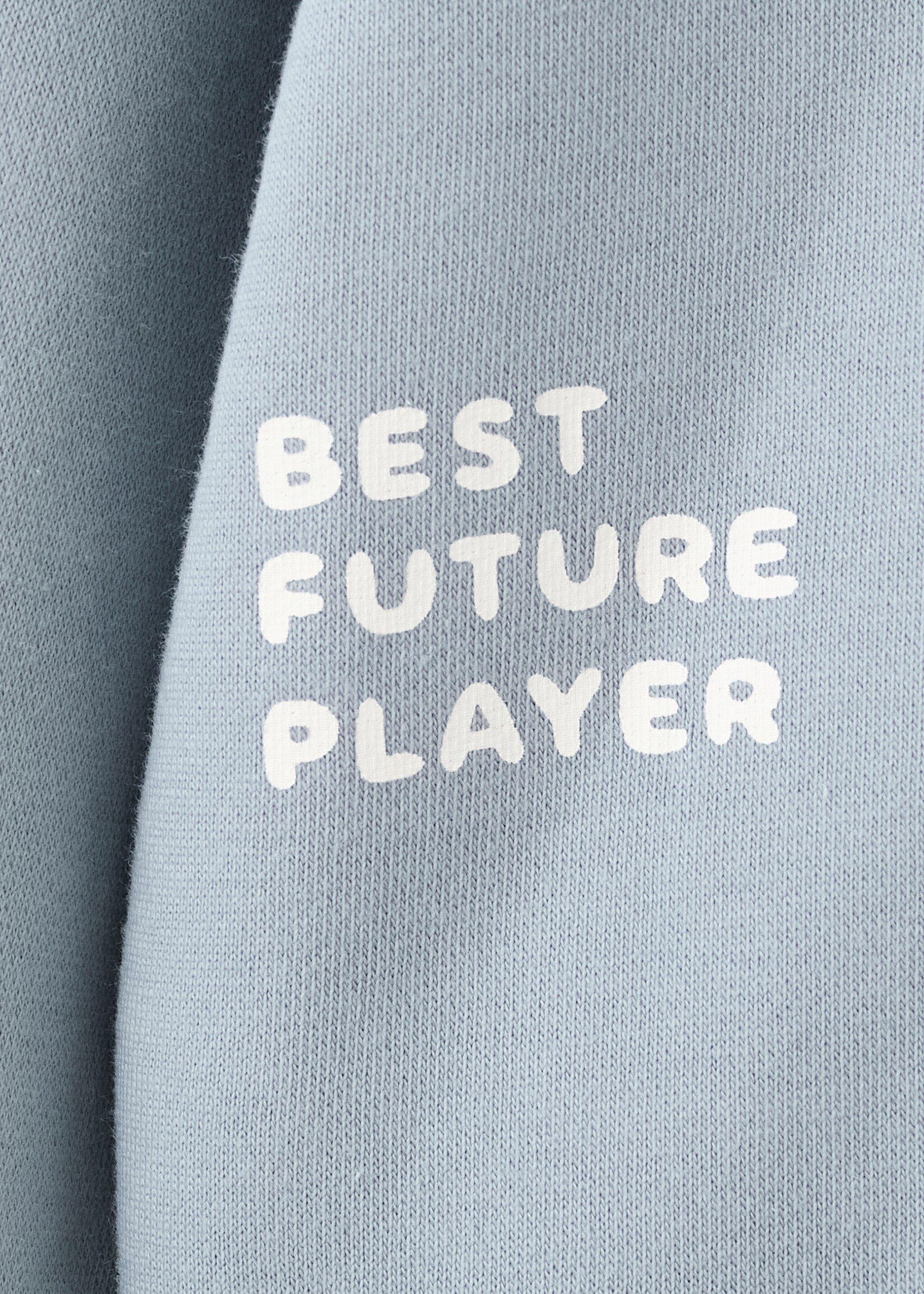 Sweat-shirt imprimé capuche - Détail de l'article 0, Bleu ciel. Ref: 27021270-00.