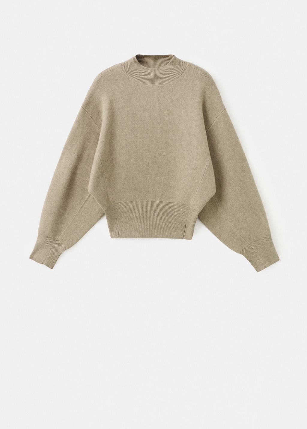 Mango Oversized perkins-neck sweater