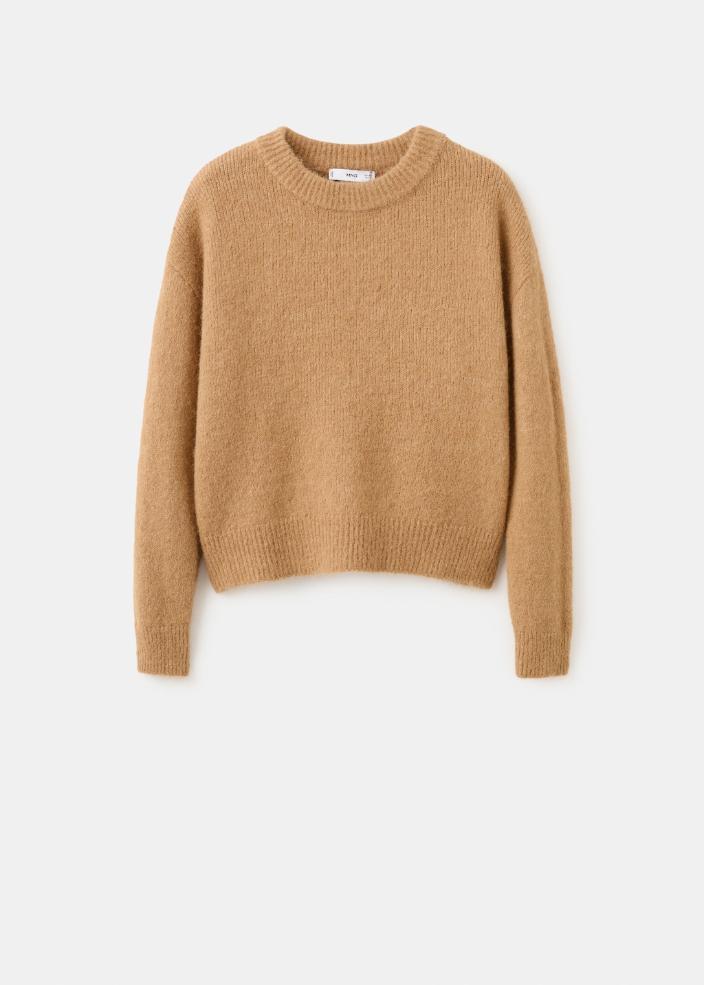 Alpaca-blend crew-neck sweater