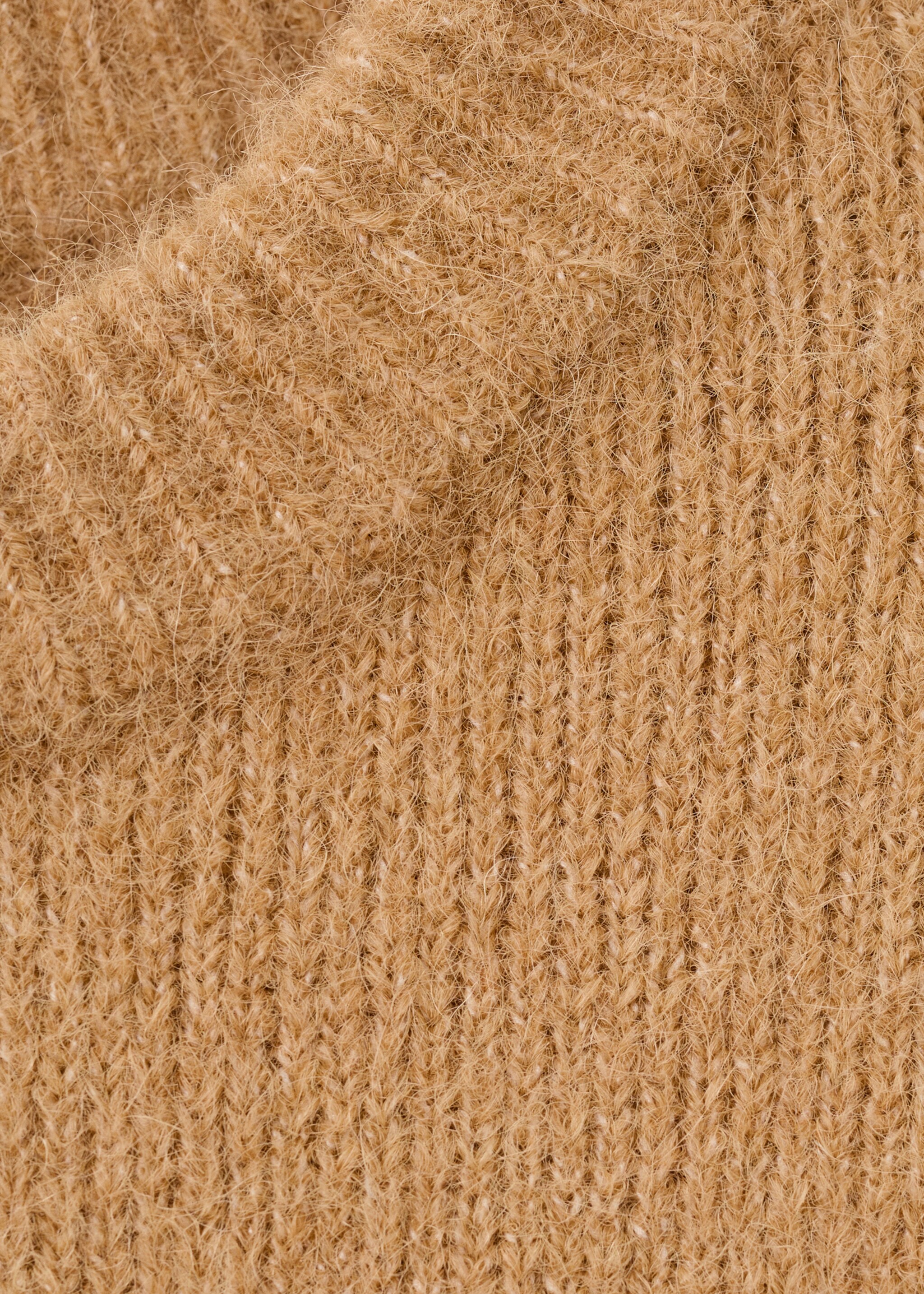 Alpaca-blend crew-neck sweater - Details of the article 0, Medium Brown. Ref: 27021272-00.