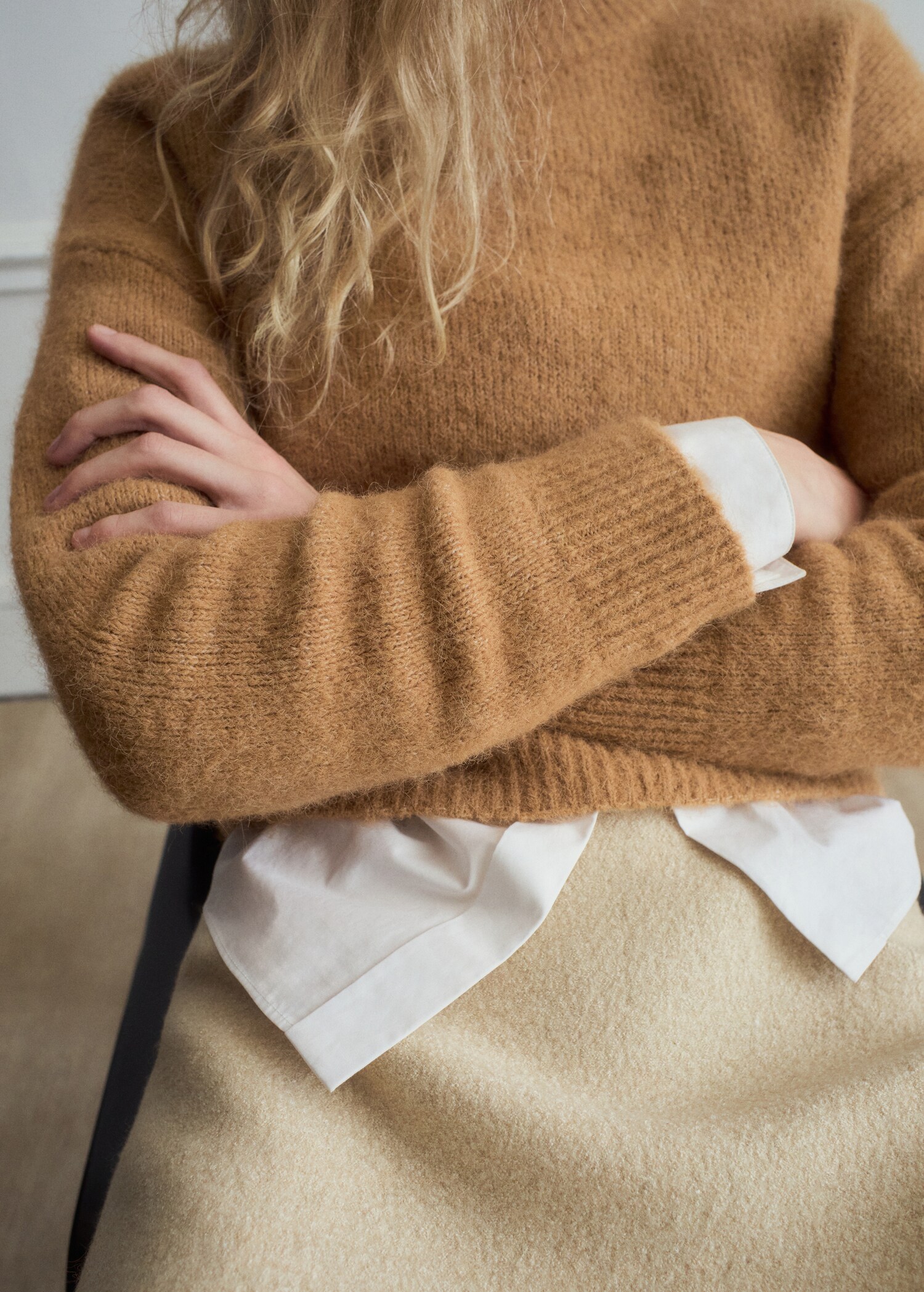 كنزة من خليط الألباكا برقبة دائرية - تفاصيل المنتج 6