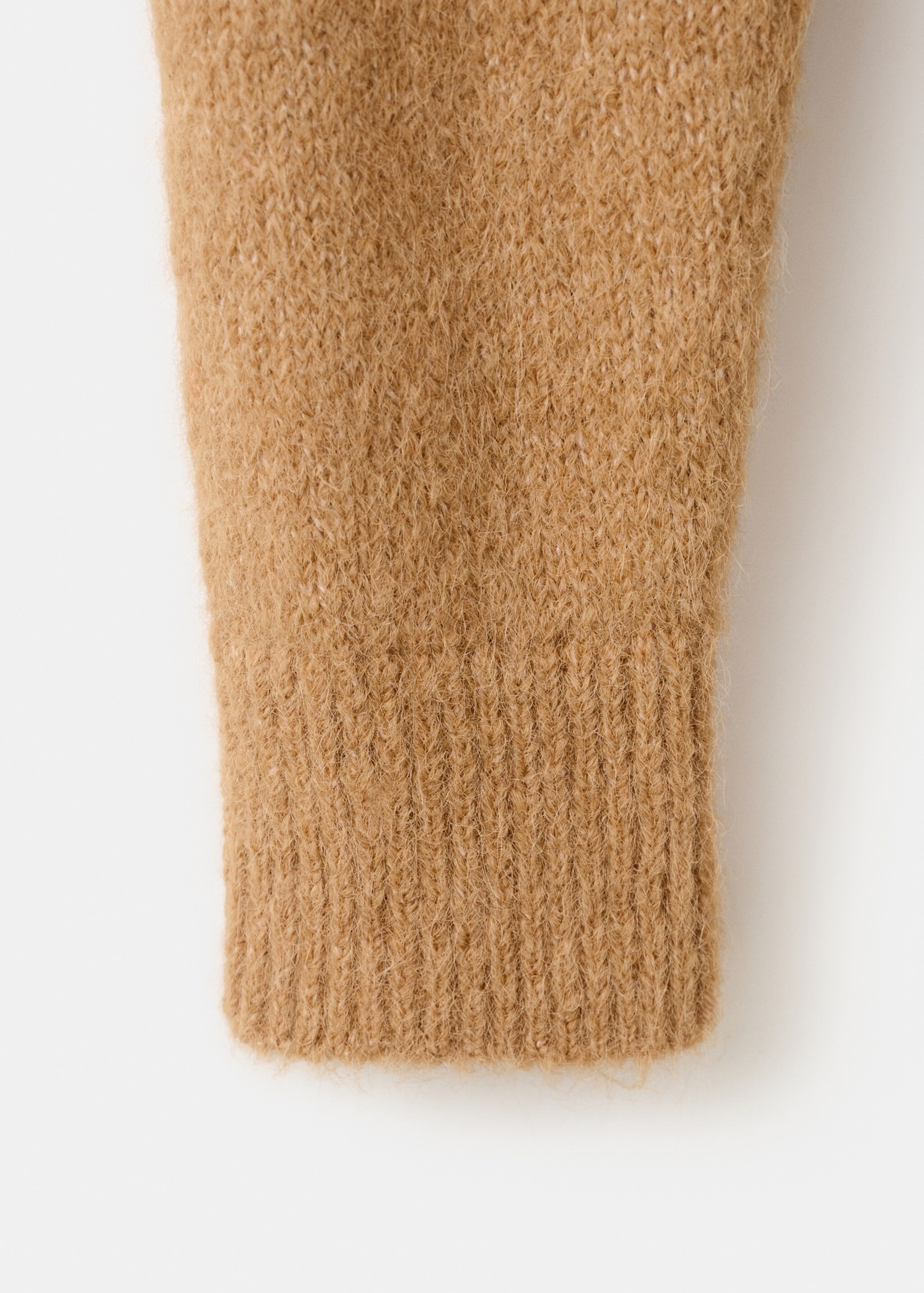 Alpaca-blend crew-neck sweater - Details of the article 8, Medium Brown. Ref: 27021272-00.