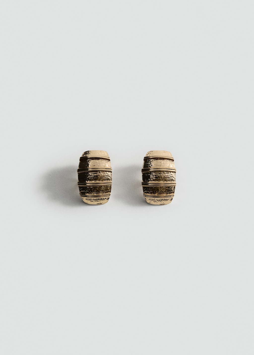 Textured-relief earrings
