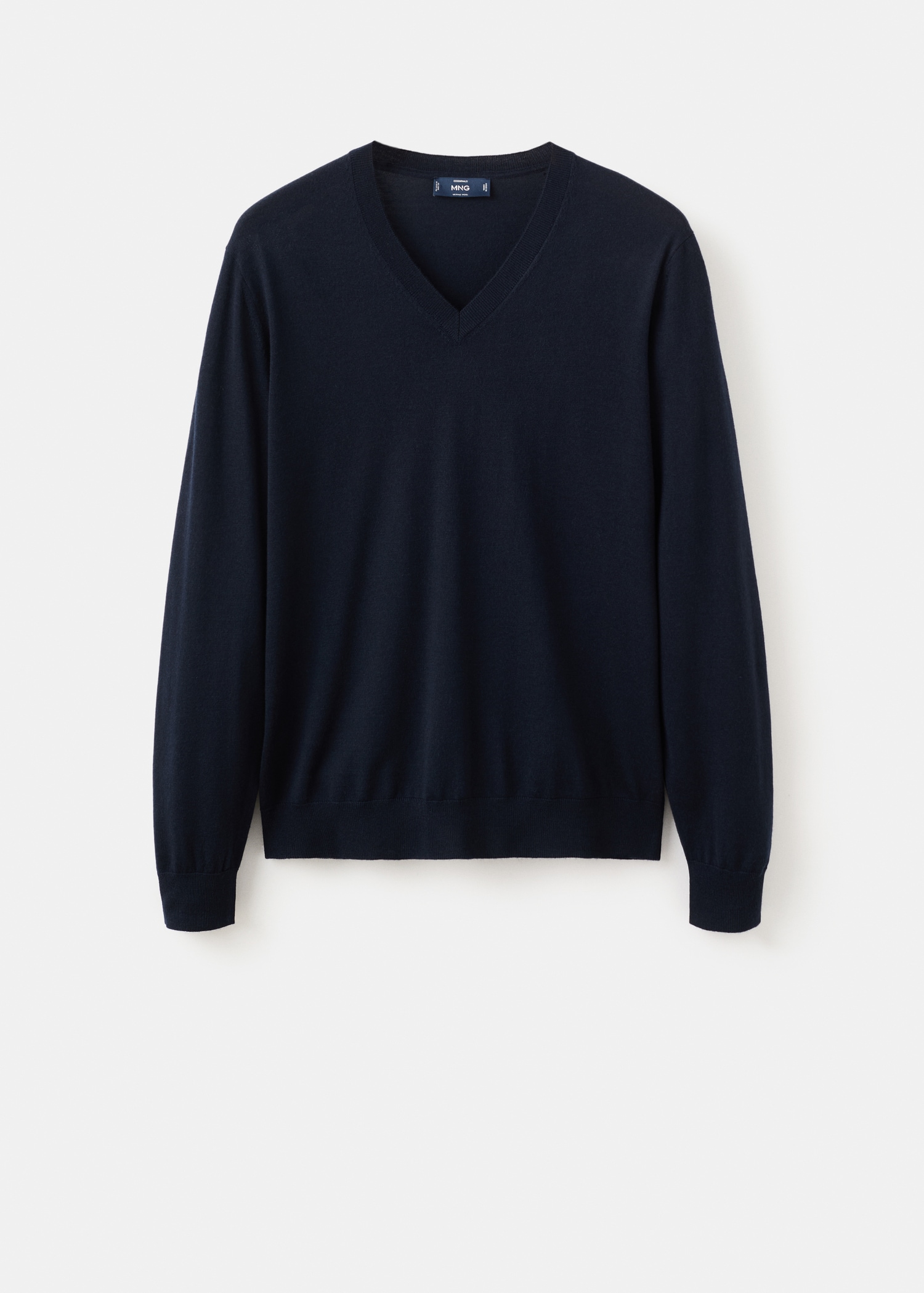 100% merino wool V-neck sweater - Article without model